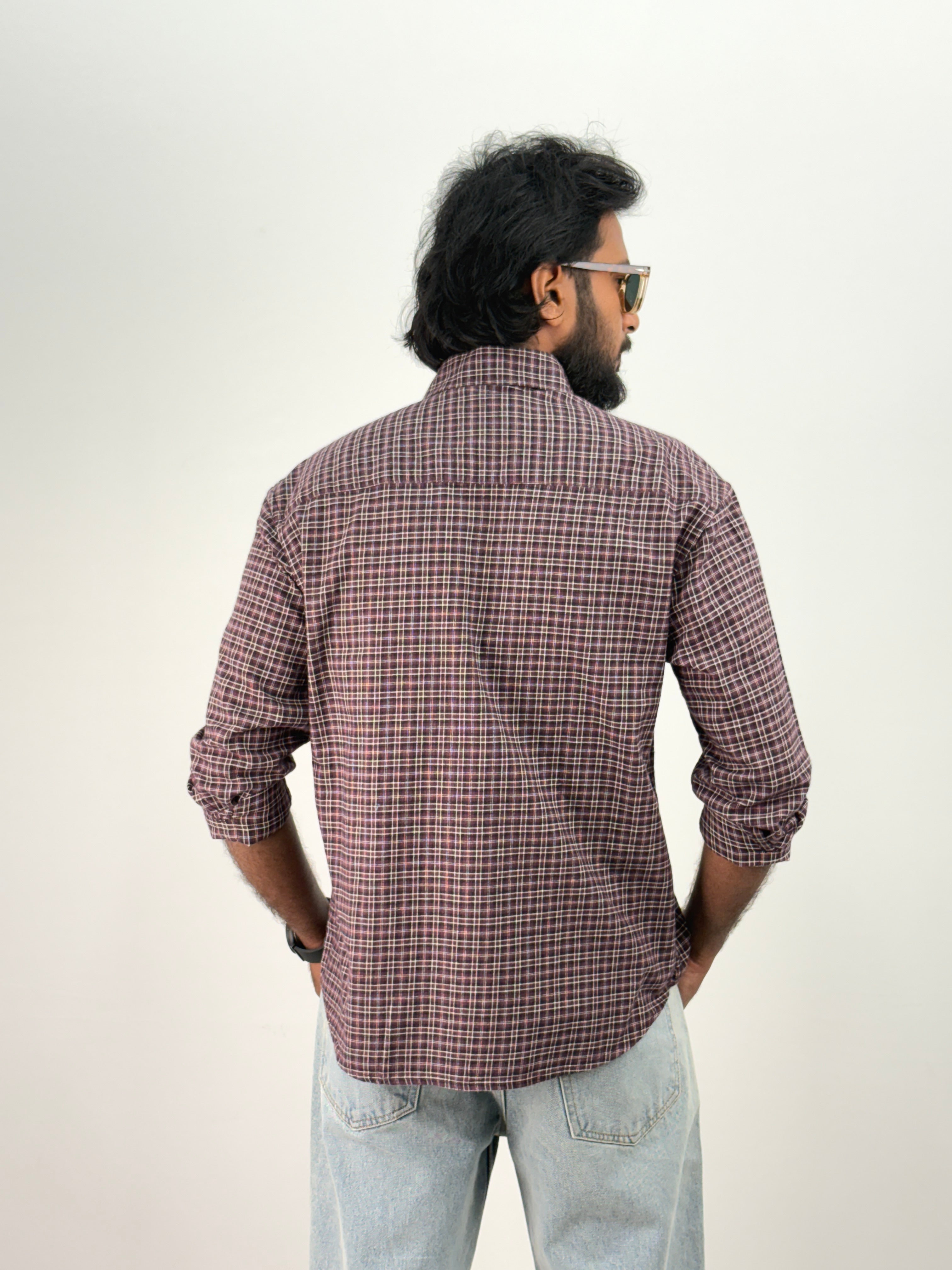 Maroon Flannel Shirt