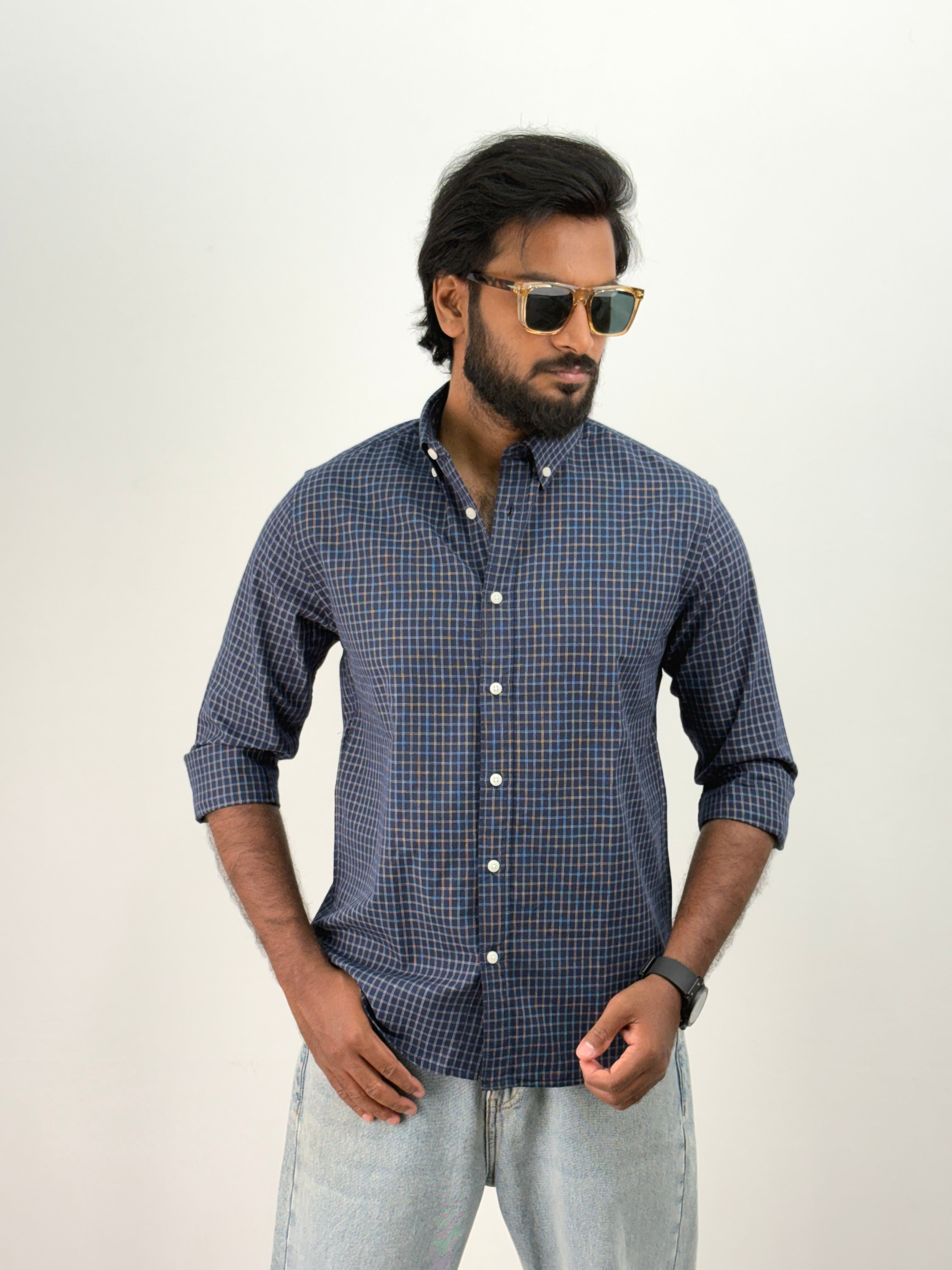 Navy Flannel Shirt