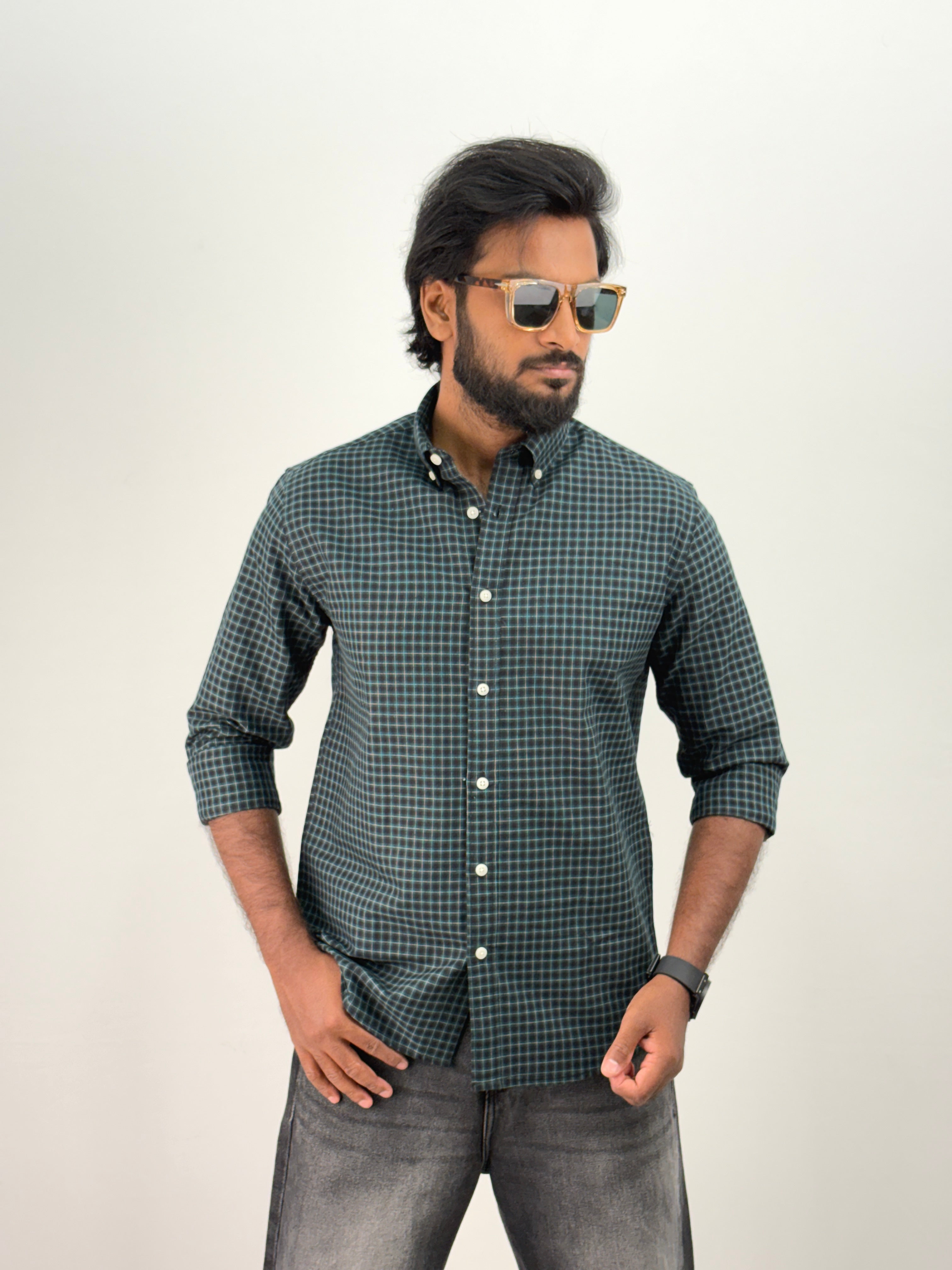 Green Flannel Shirt