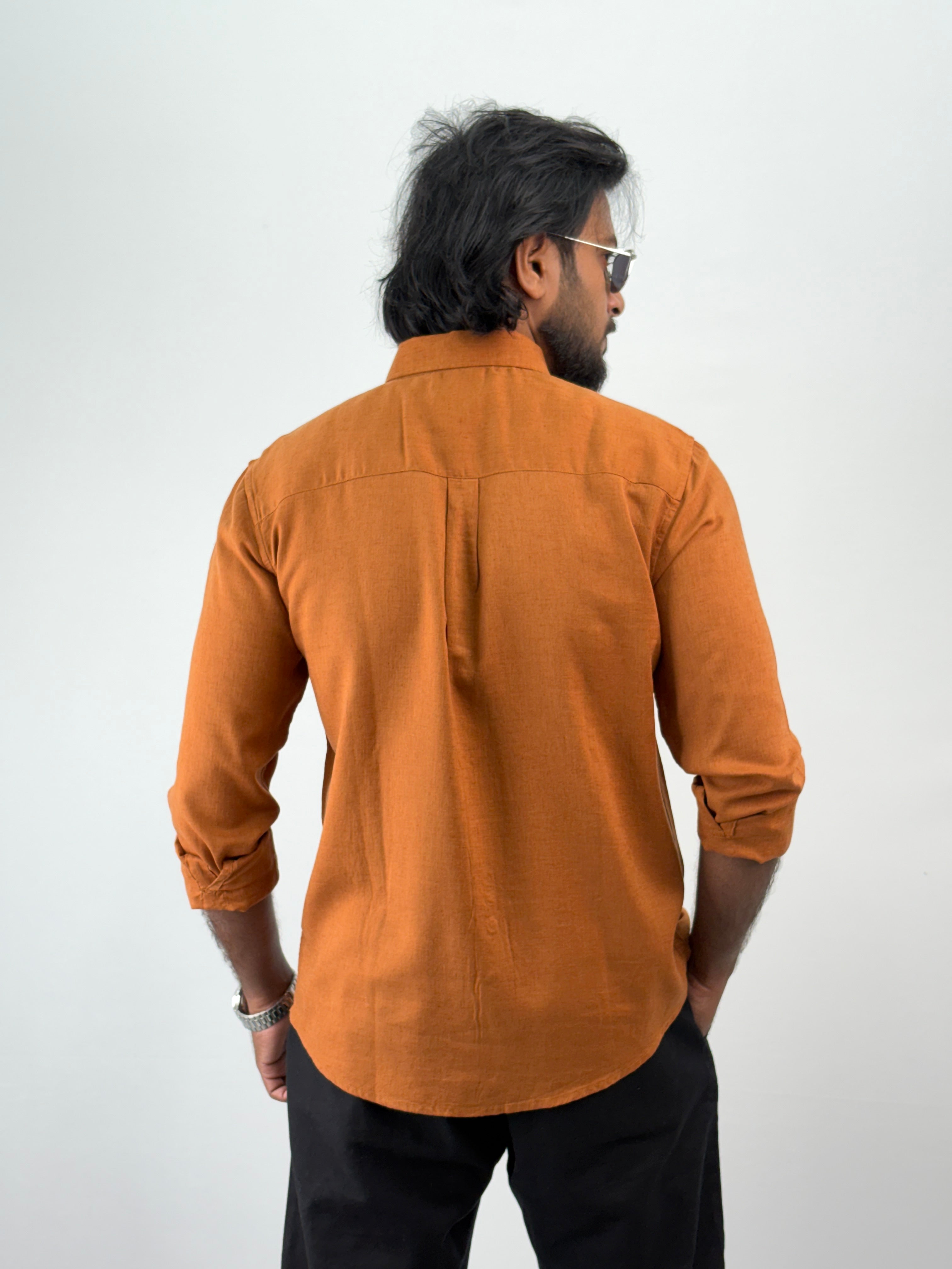 Rust Linen Shirt