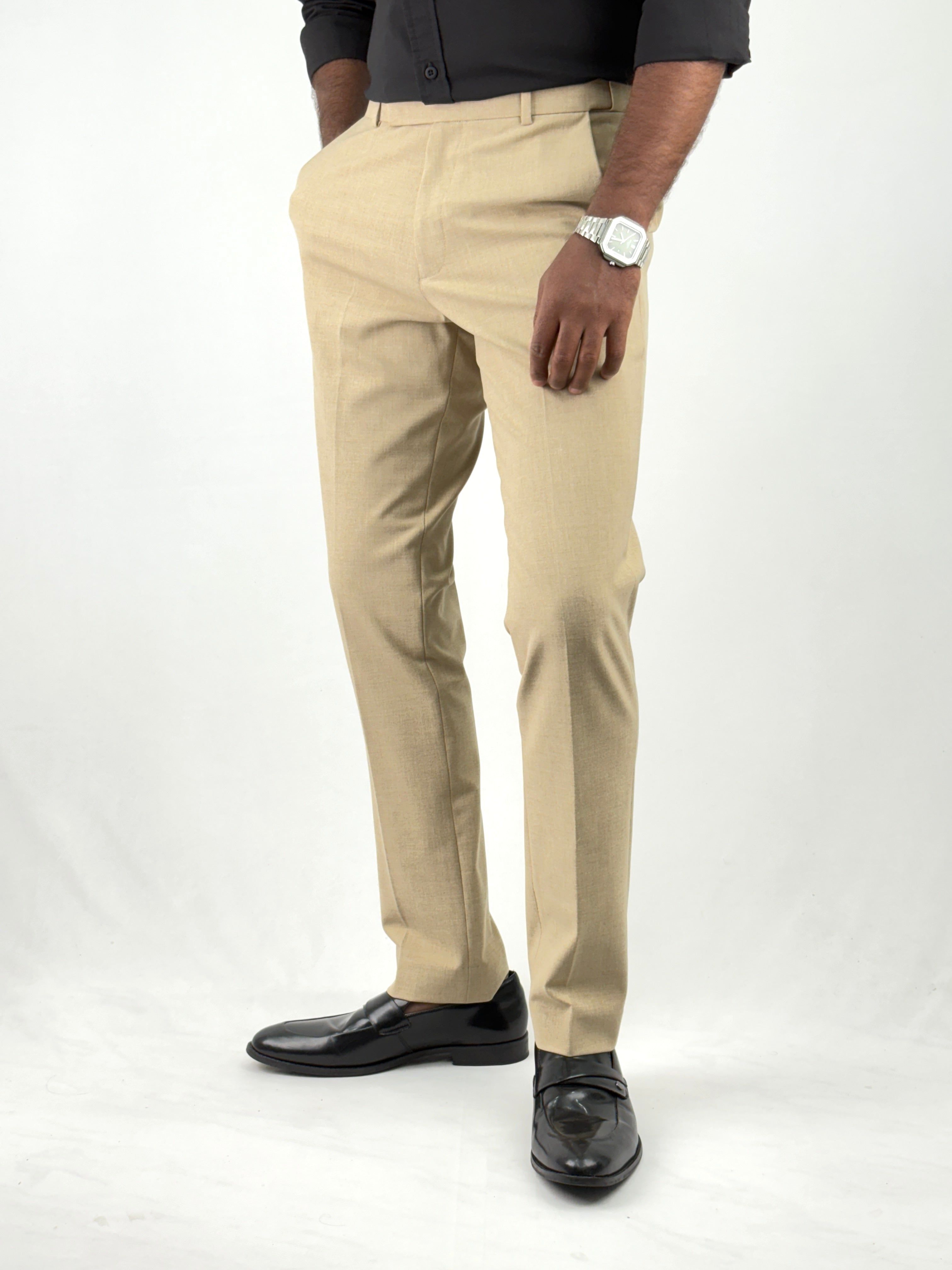 Sandal Flexible Waist Formal Pants
