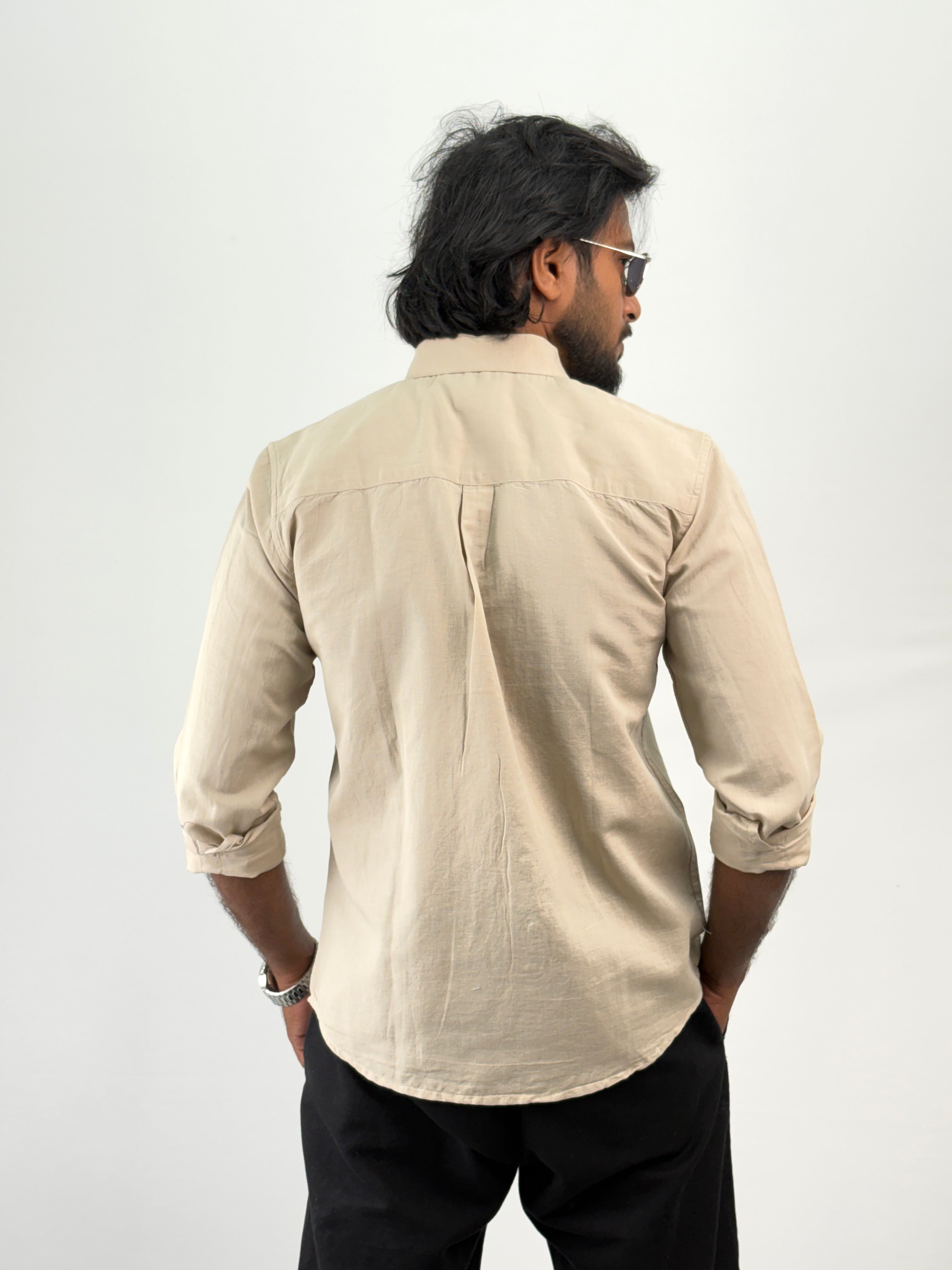 Beige Linen Shirt