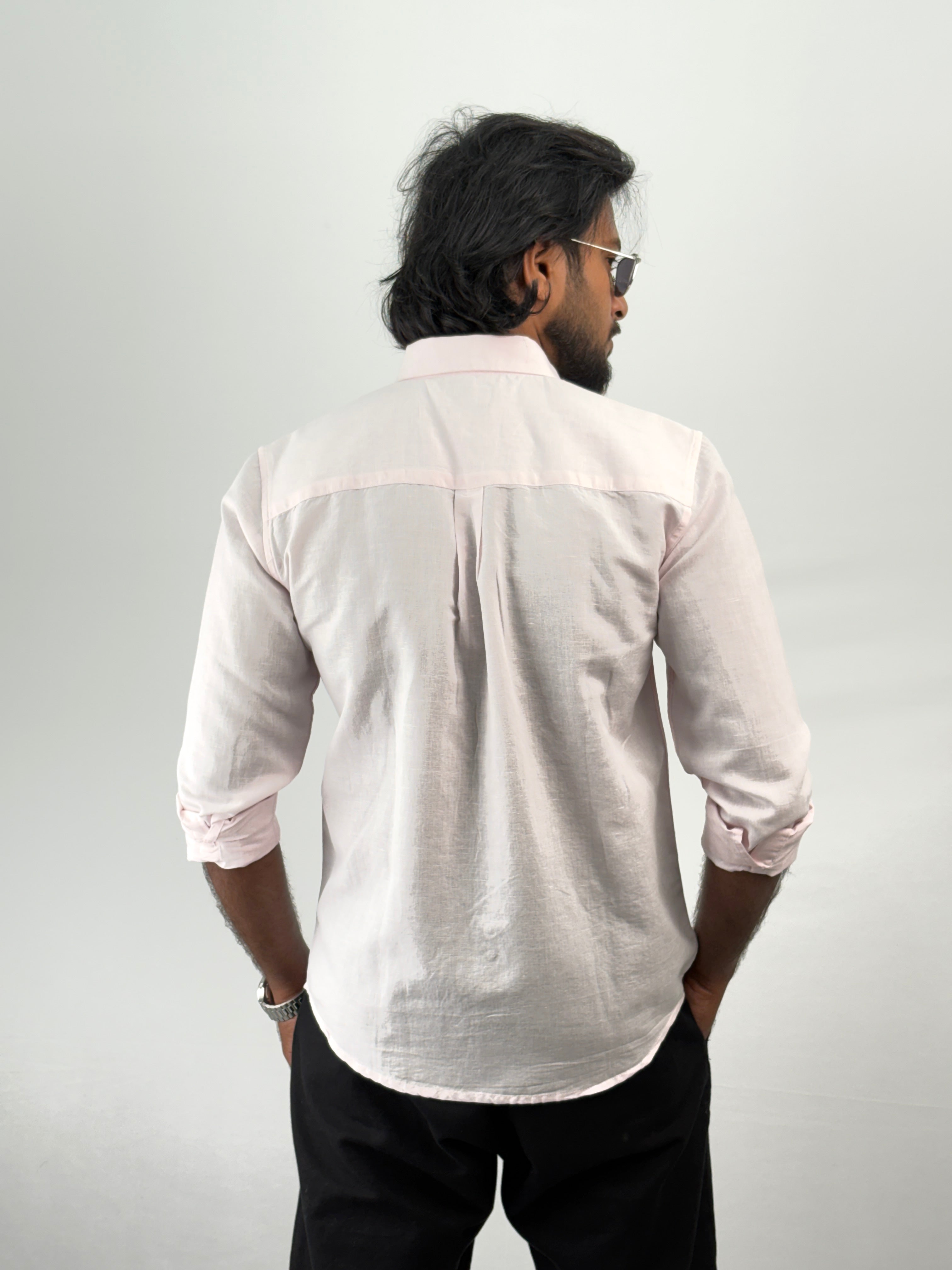 Pink Linen Shirt