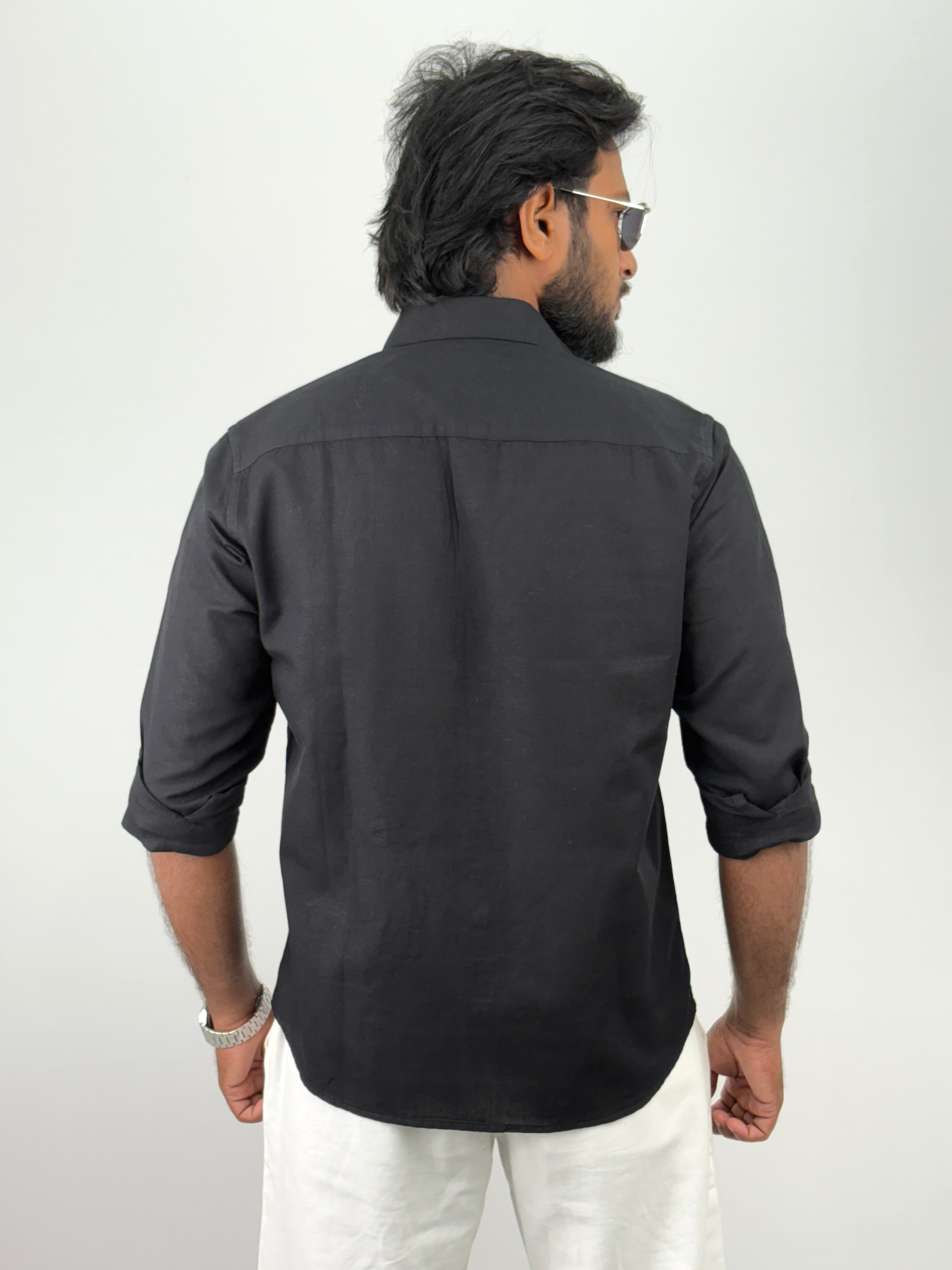 Black Embroidery Shirts