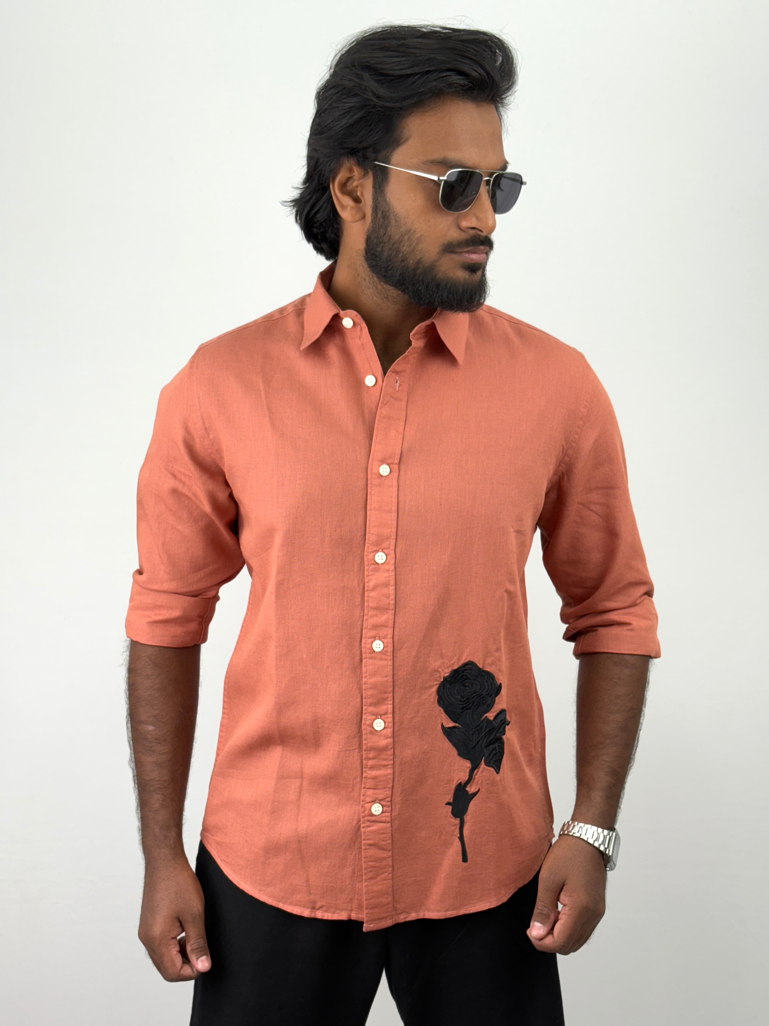 Rust Embroidery Shirts