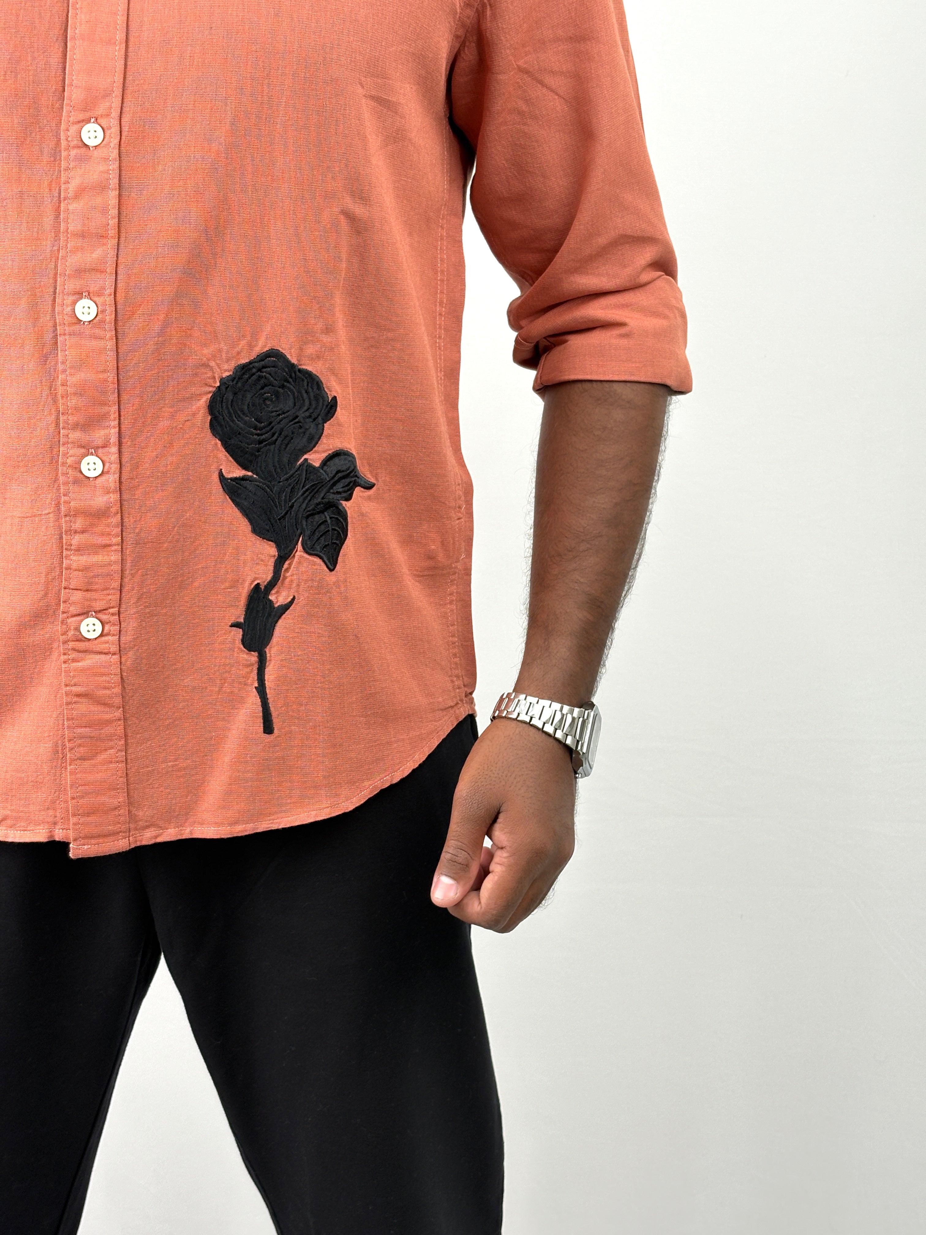 Rust Embroidery Shirts