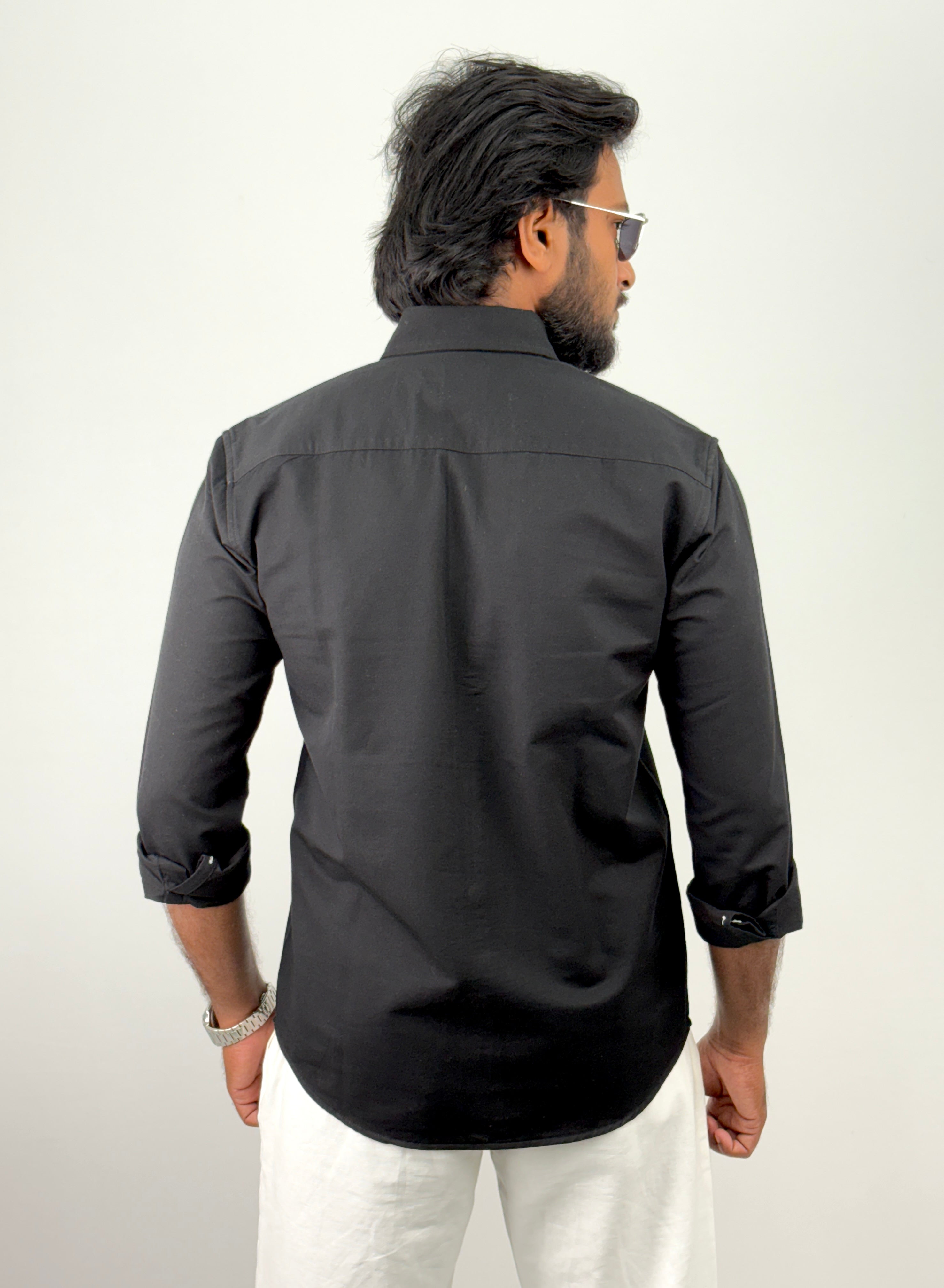 Black Linen Shirts