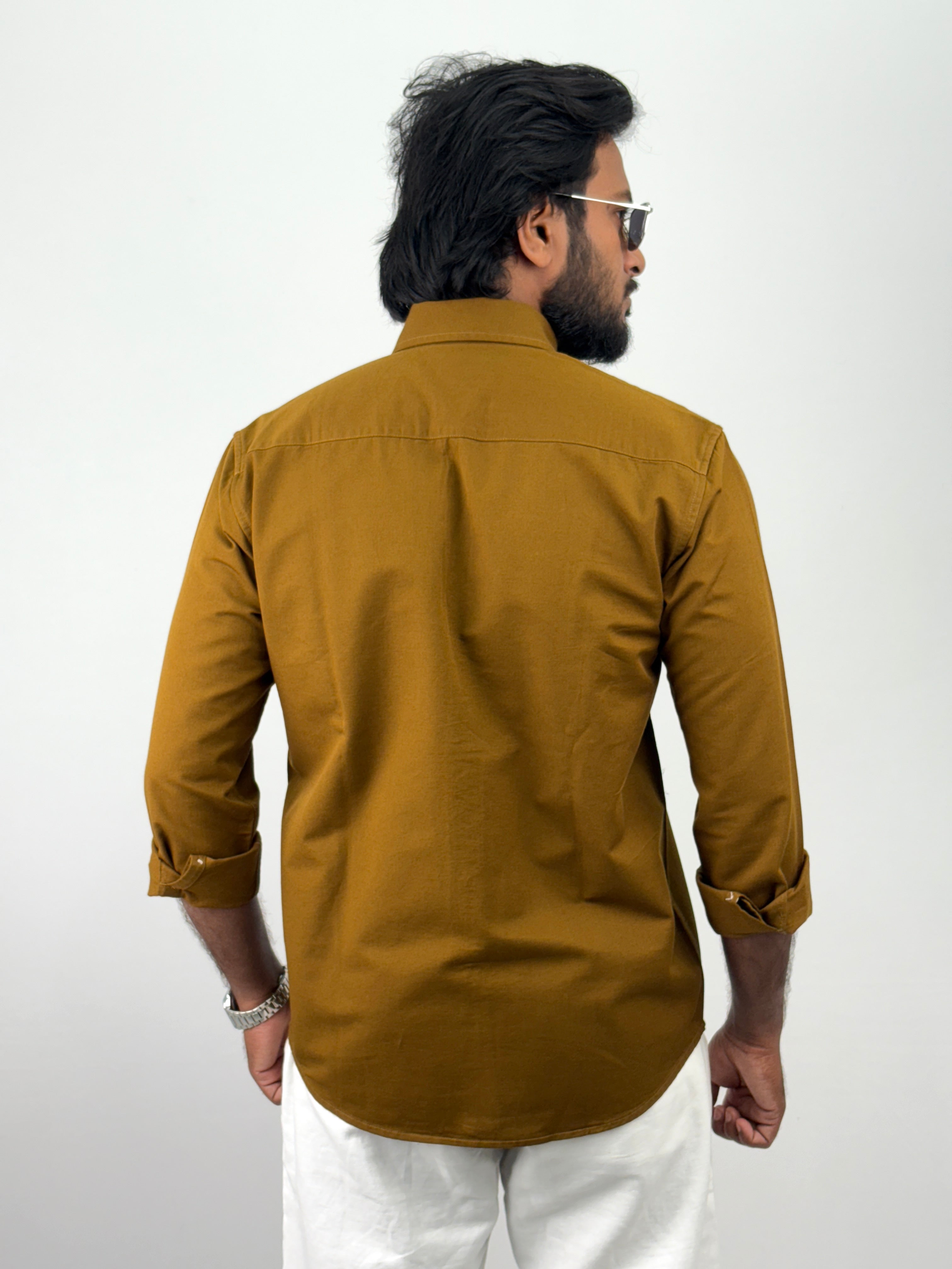 Mustard Linen Shirts