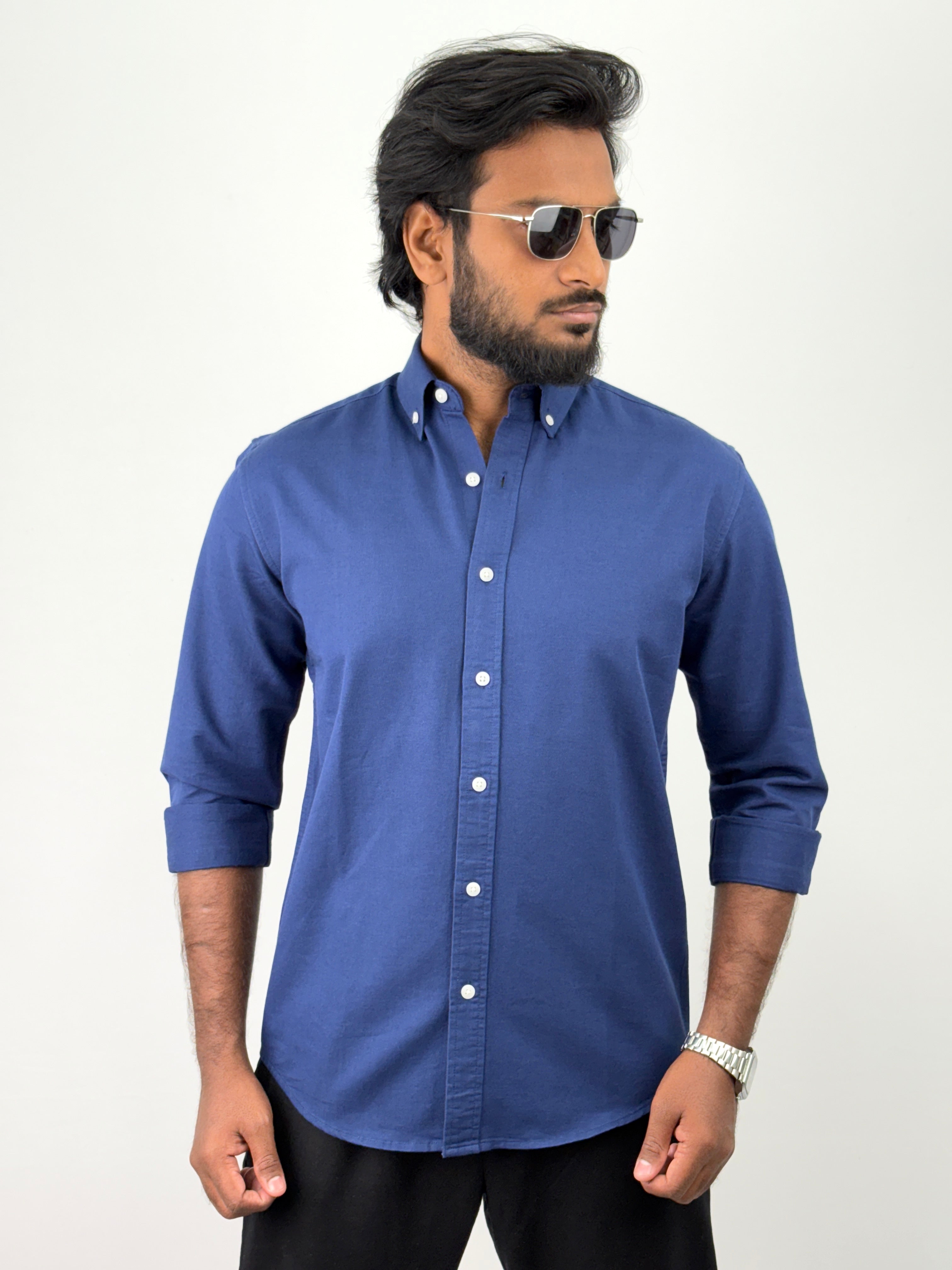 Royal Blue Linen Shirts