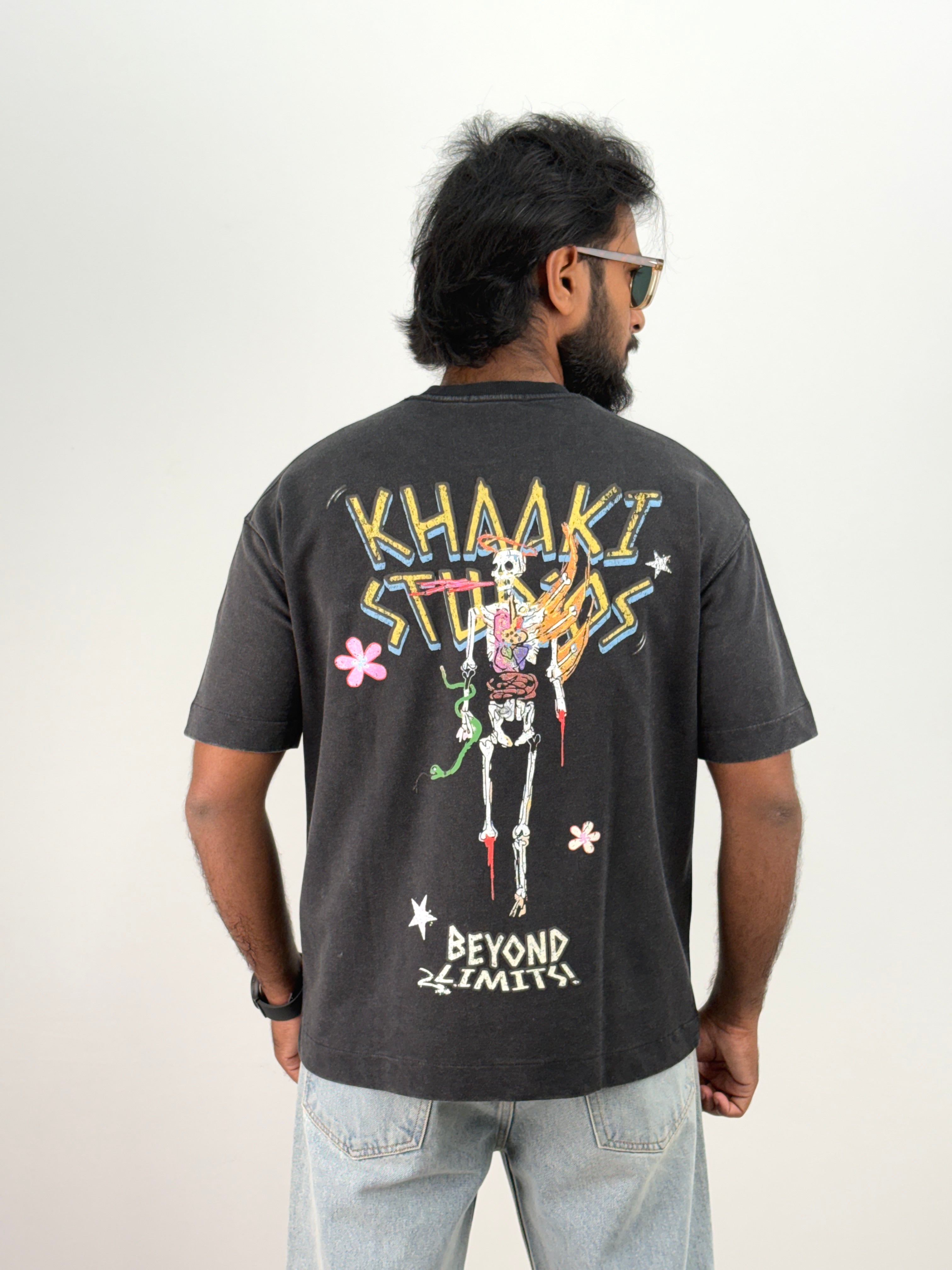 Black Washed Oversized T-Shirt