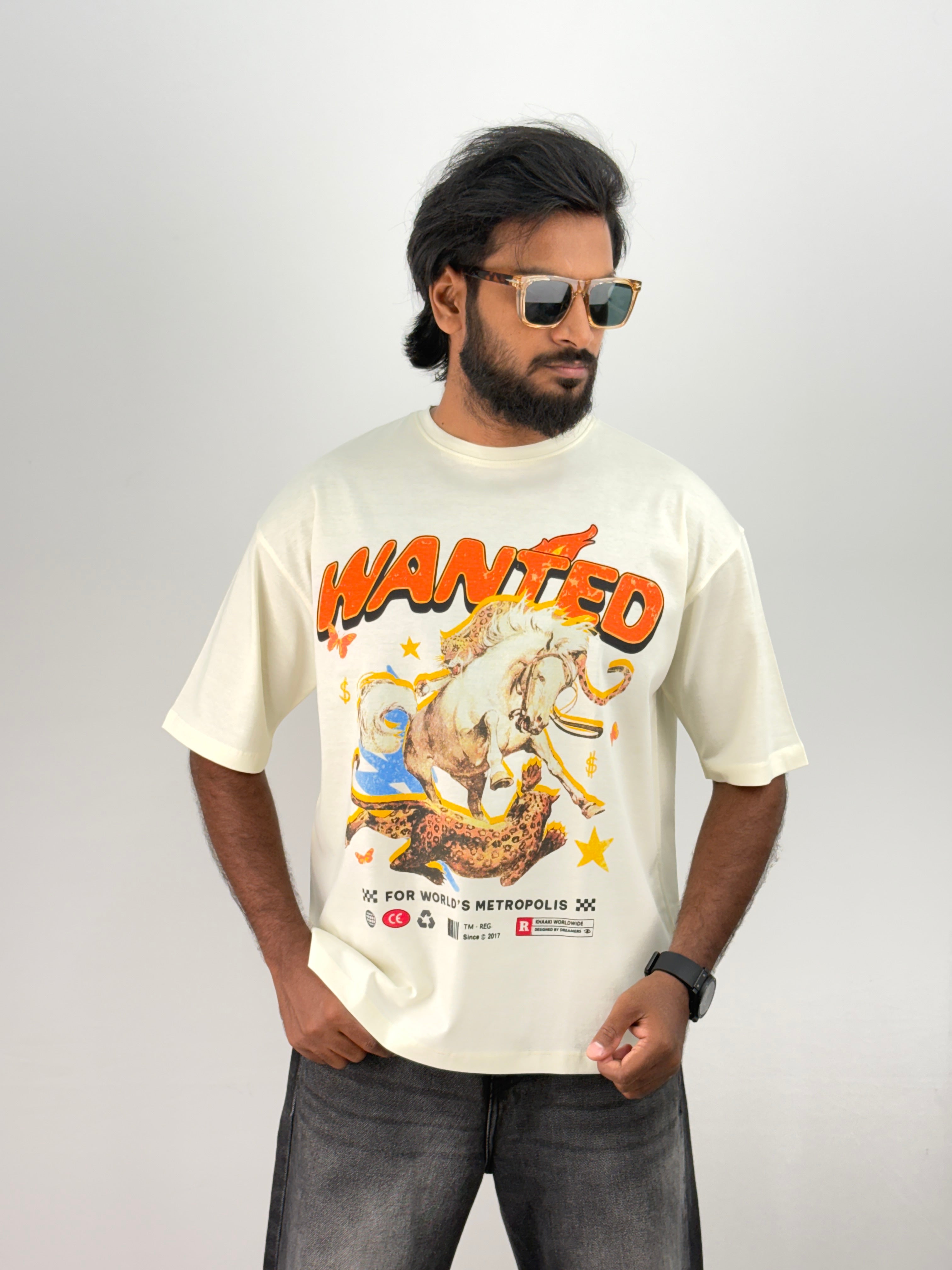 Cream Oversized T-Shirt