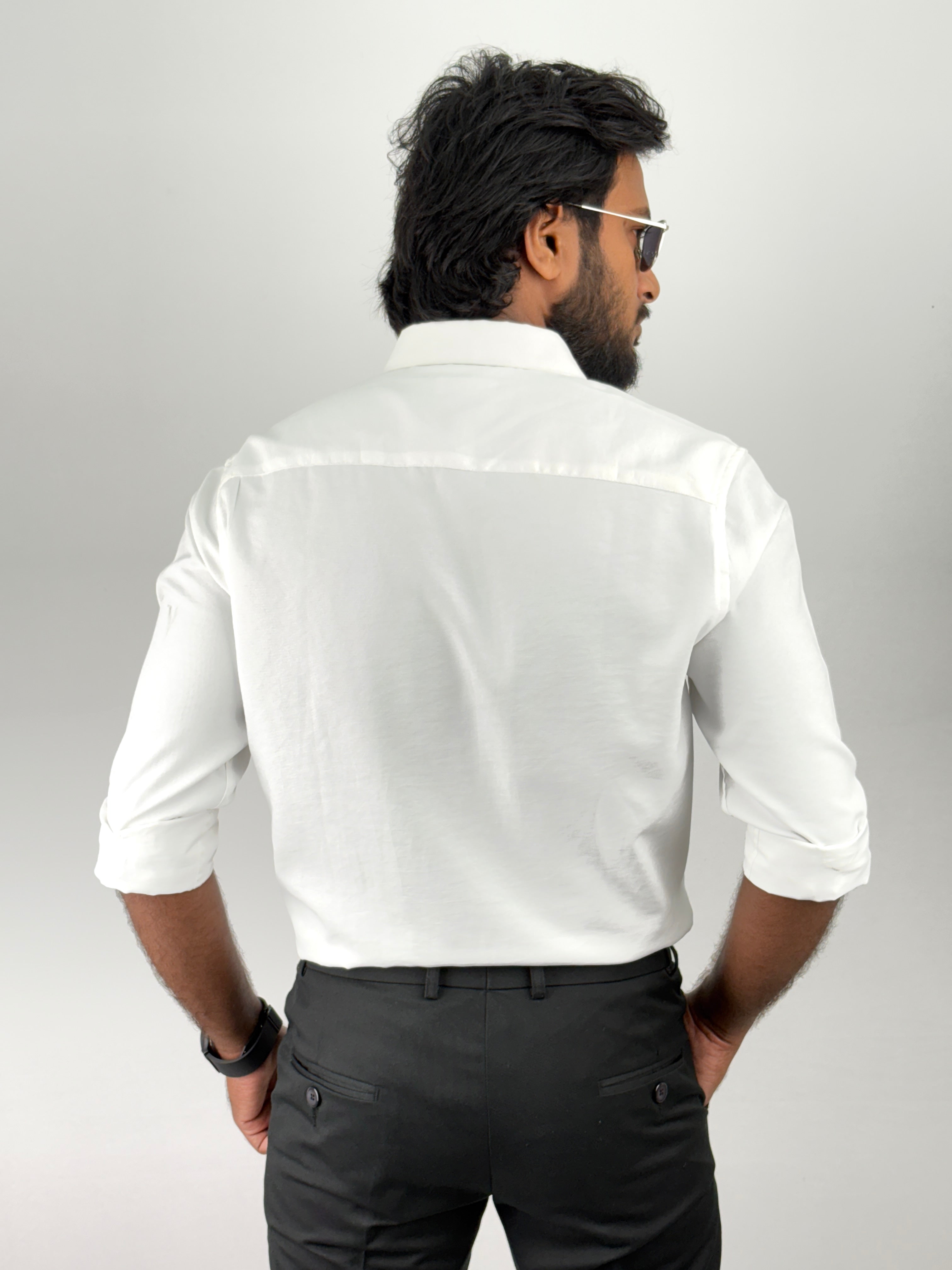 White IMP Velvet Shirt