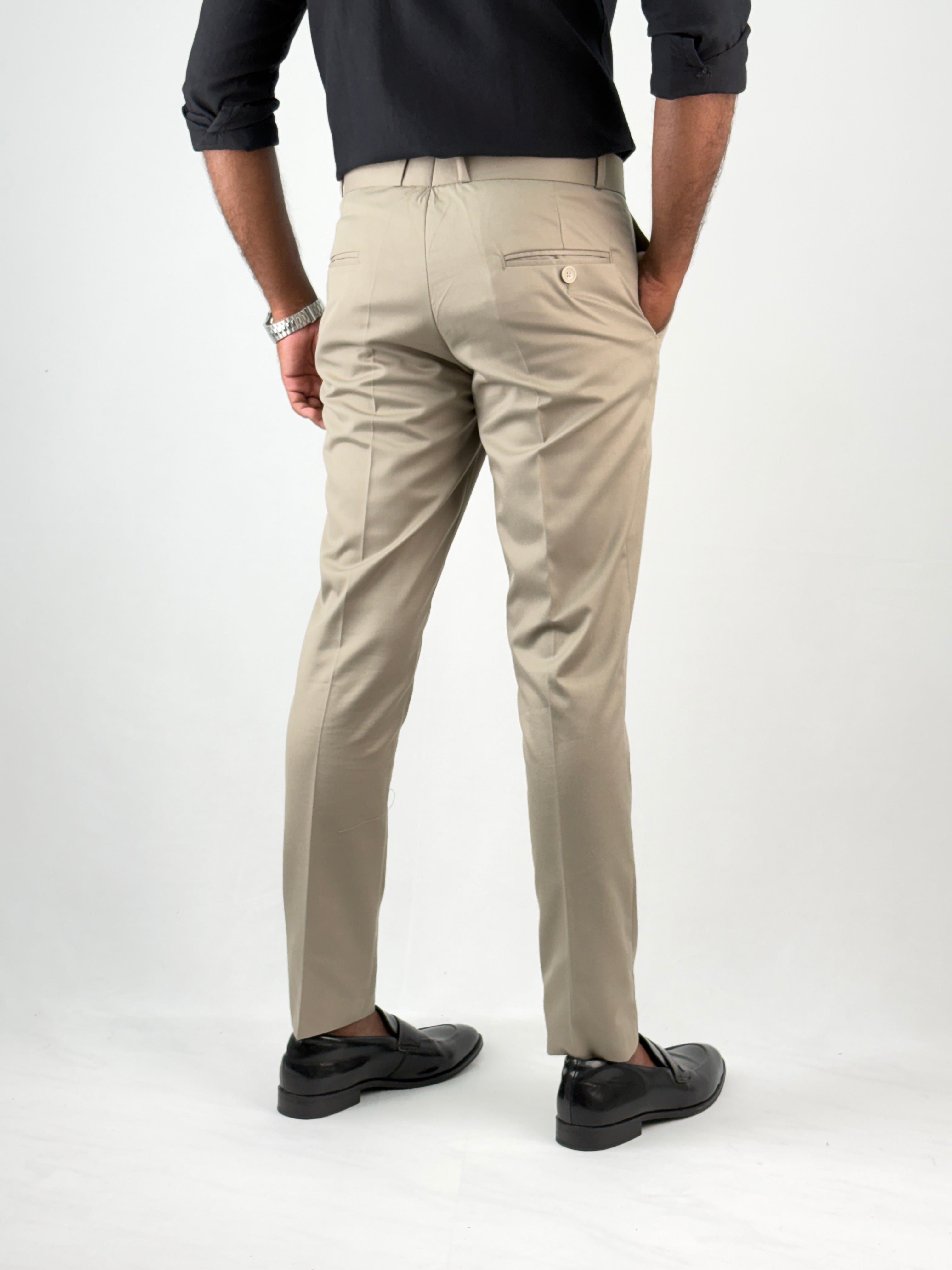 Dark Khaki Formal Pant 1