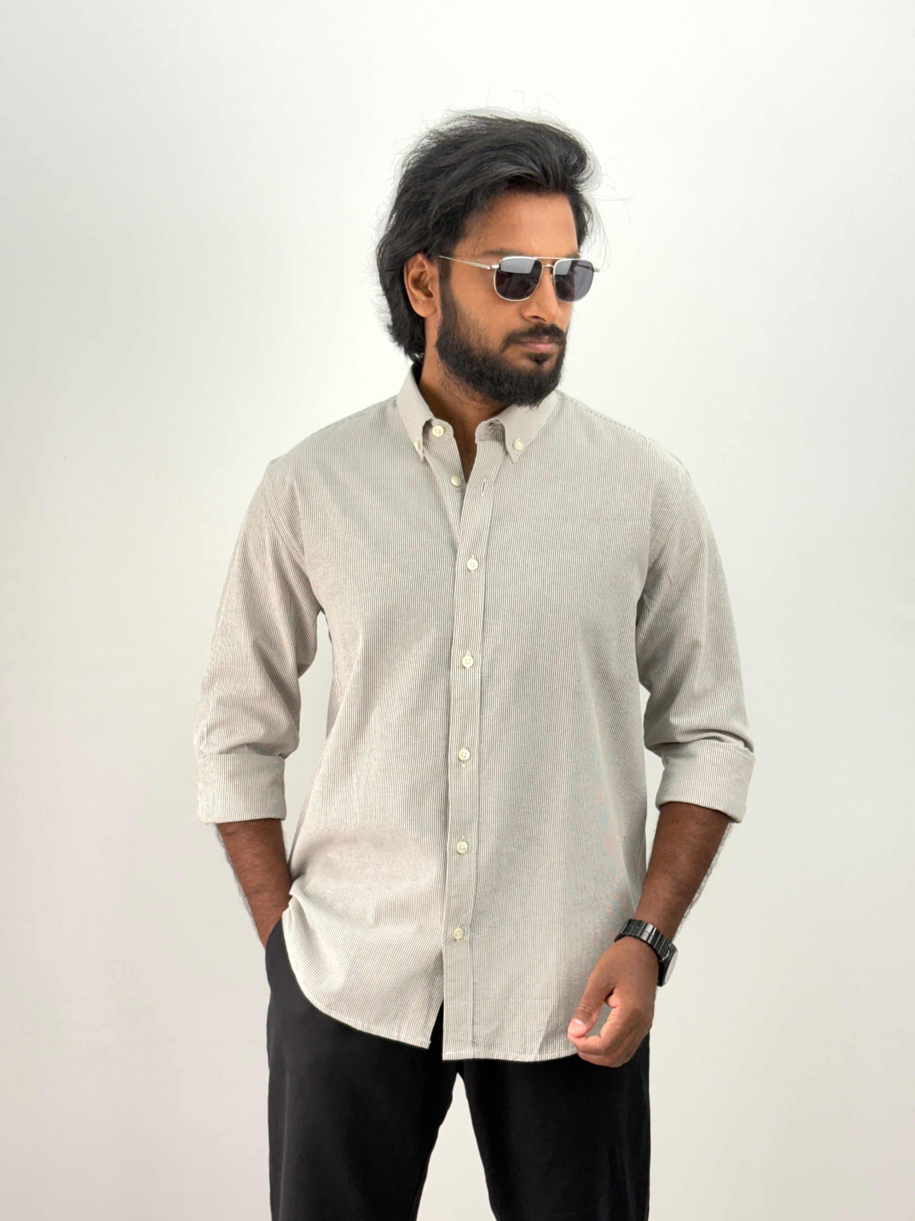 Grey Stripe Shirt