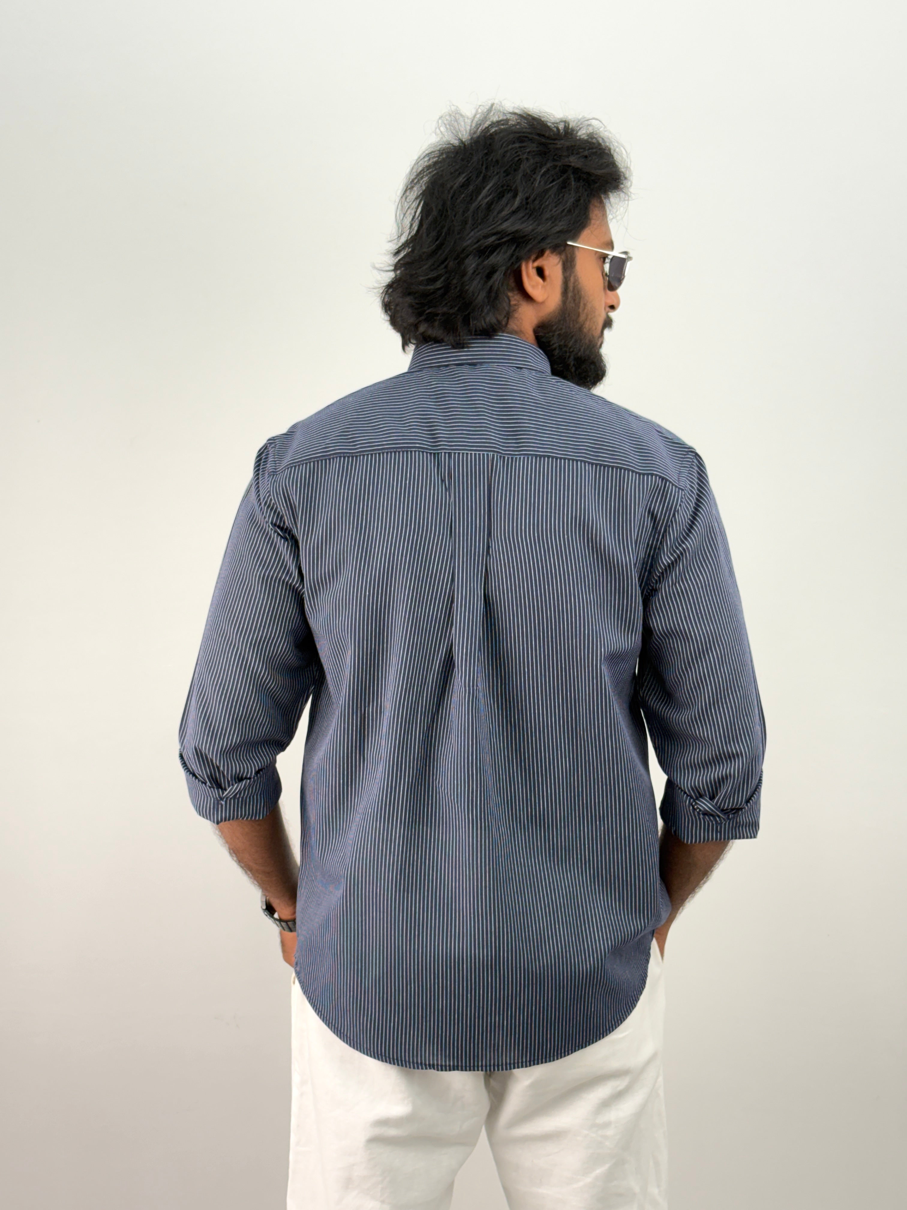 Navy Stripe Shirt