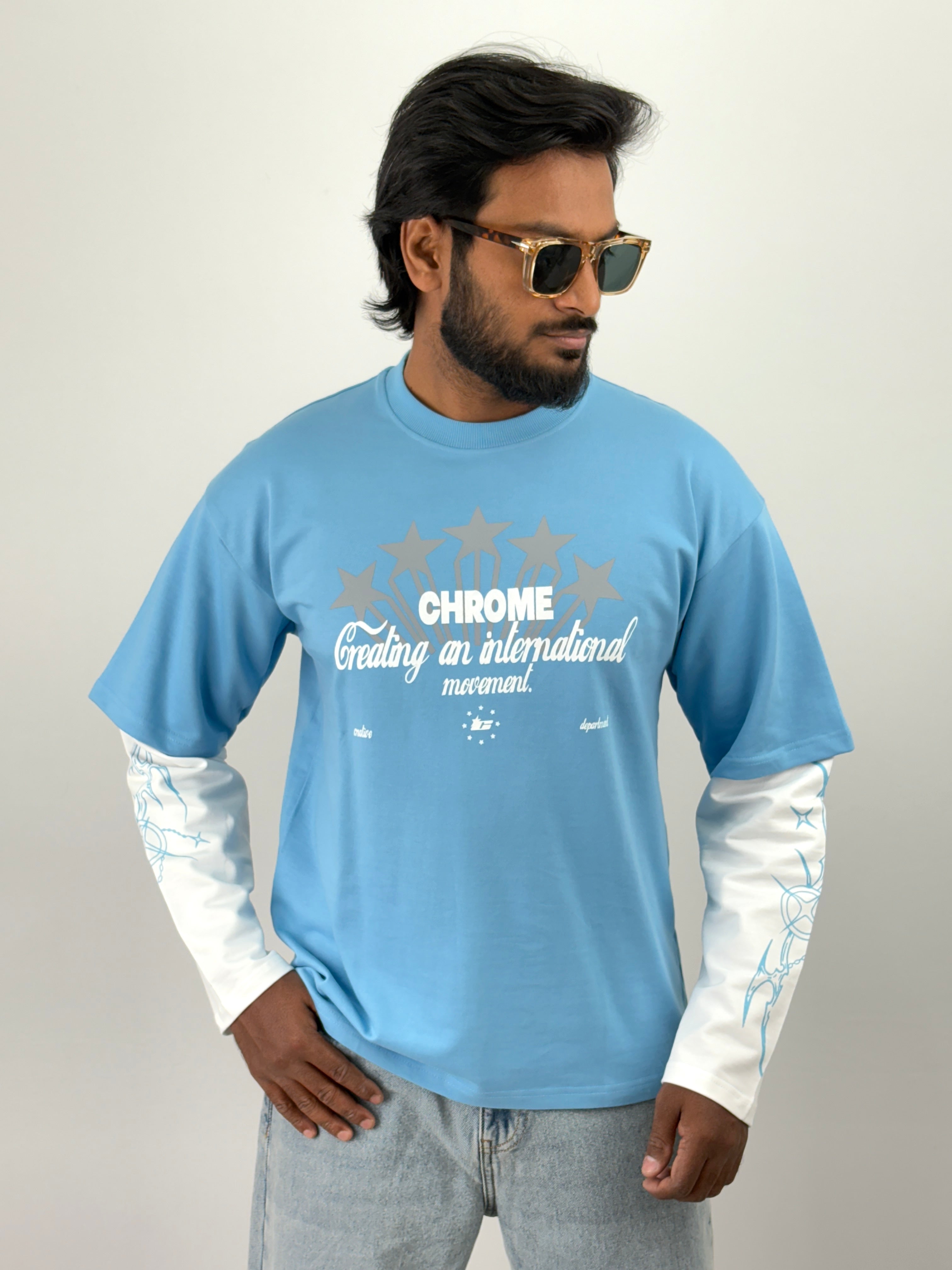 Light Blue Doctor Sleeve T-Shirt