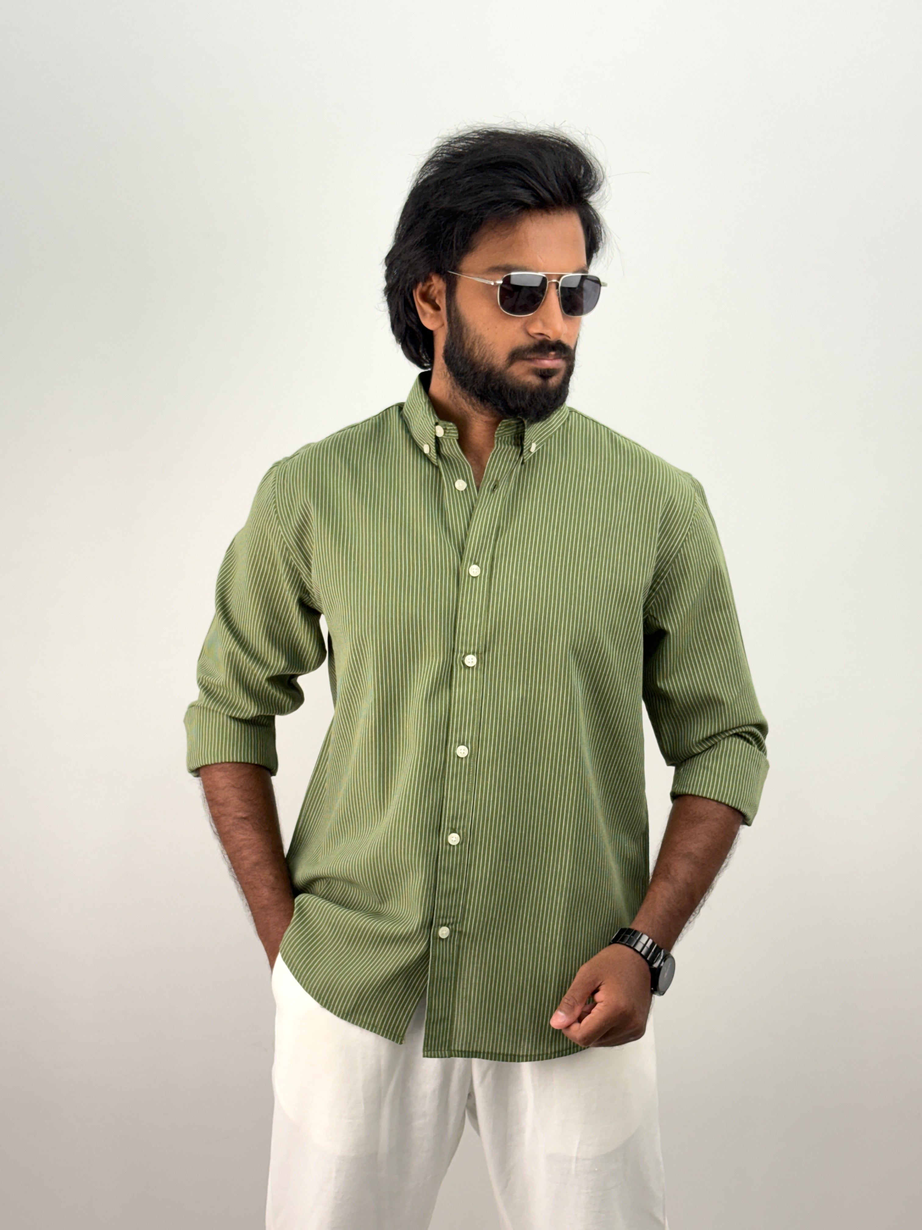 Green Stripe Shirt