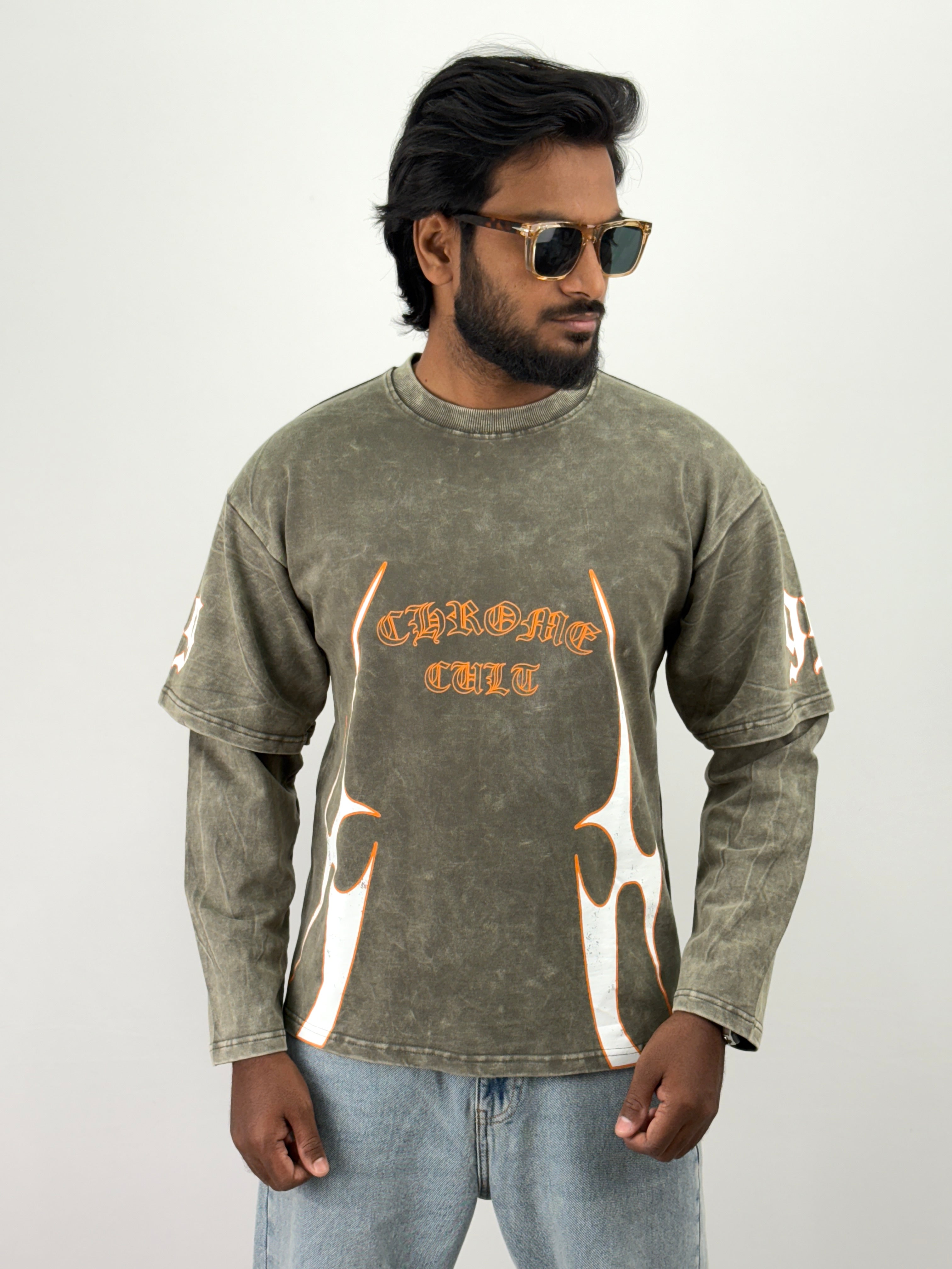 Olive Doctor Sleeve T-Shirt