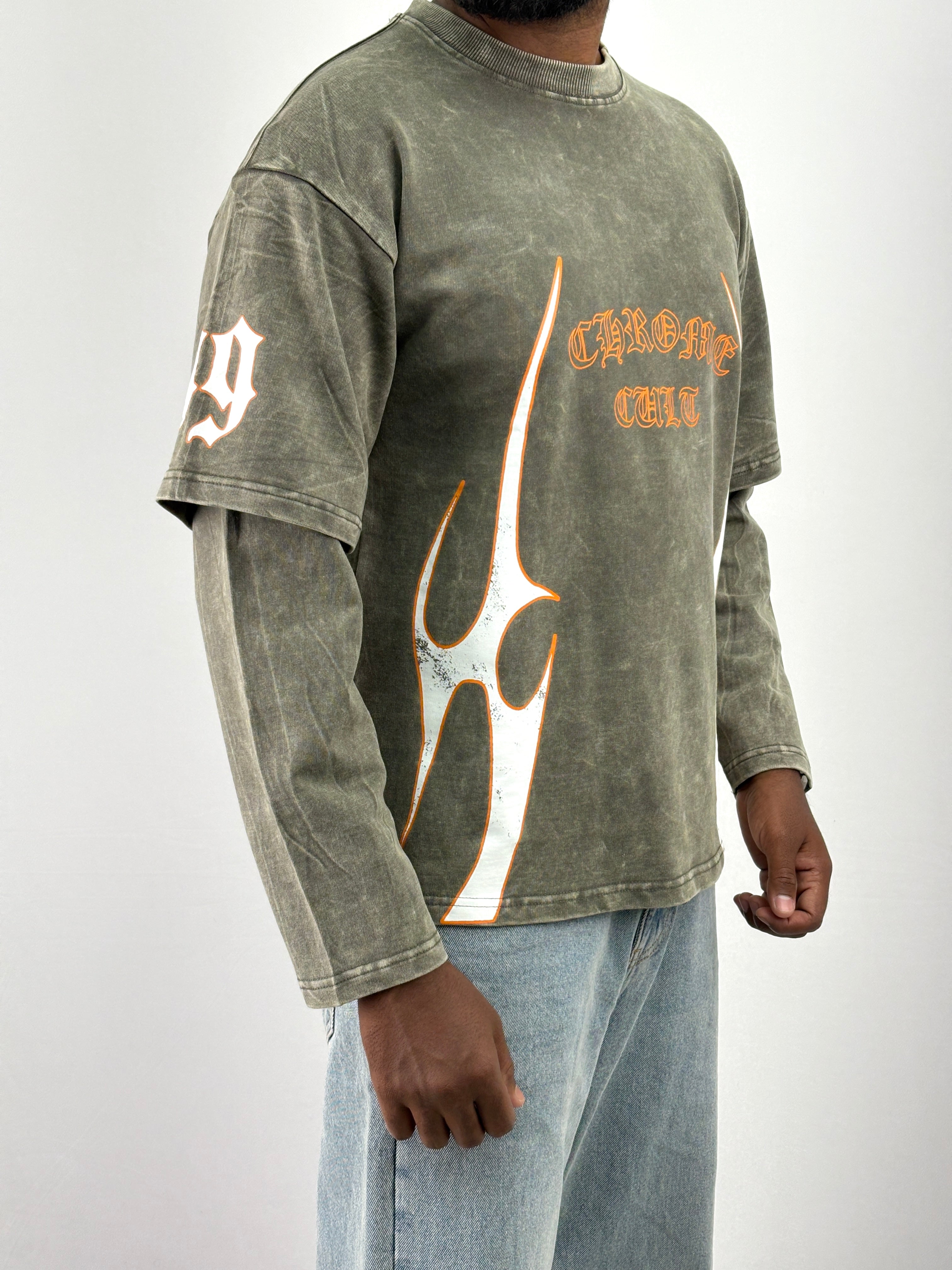 Olive Doctor Sleeve T-Shirt