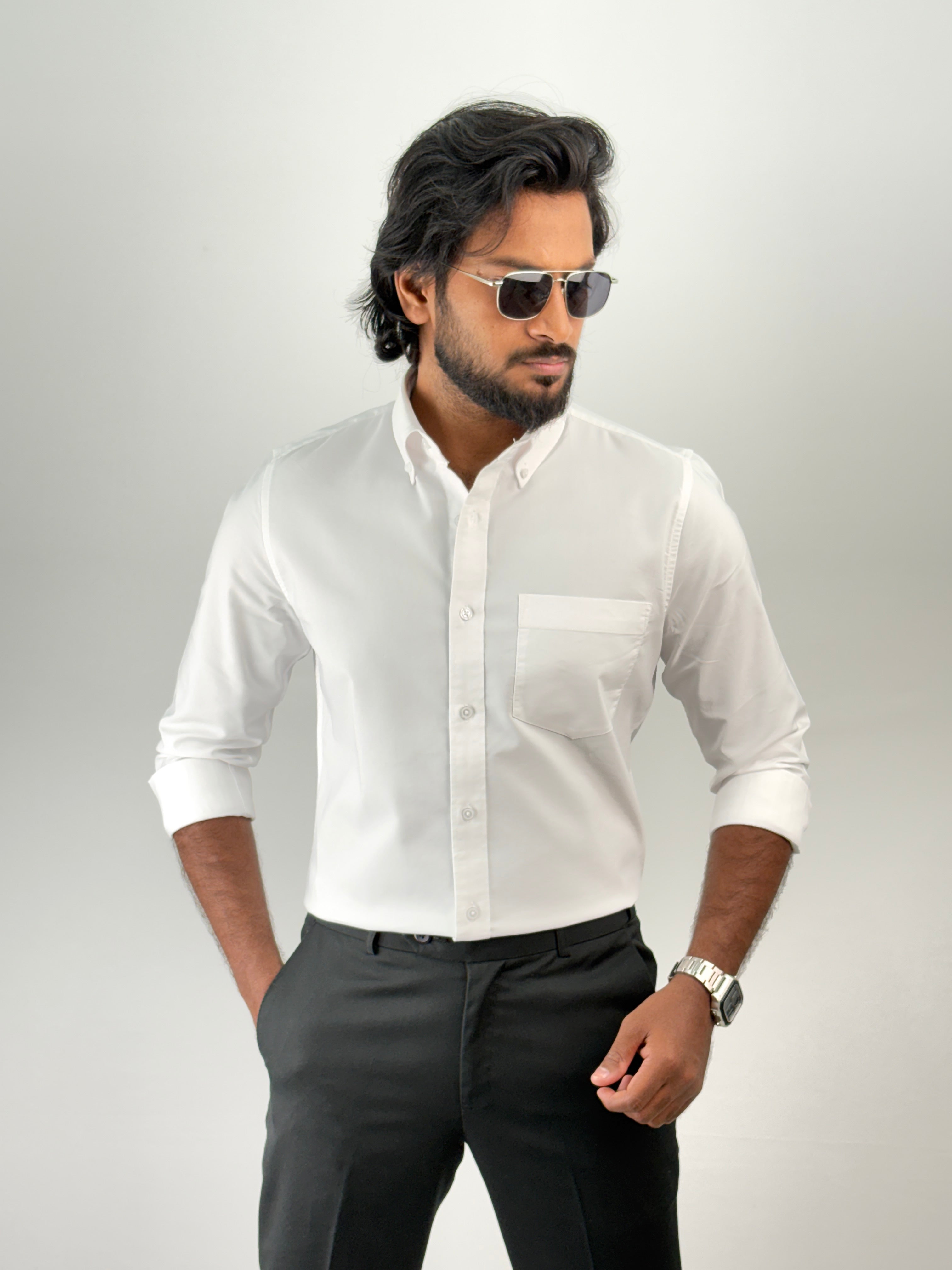White Plain Oxford Shirt 3
