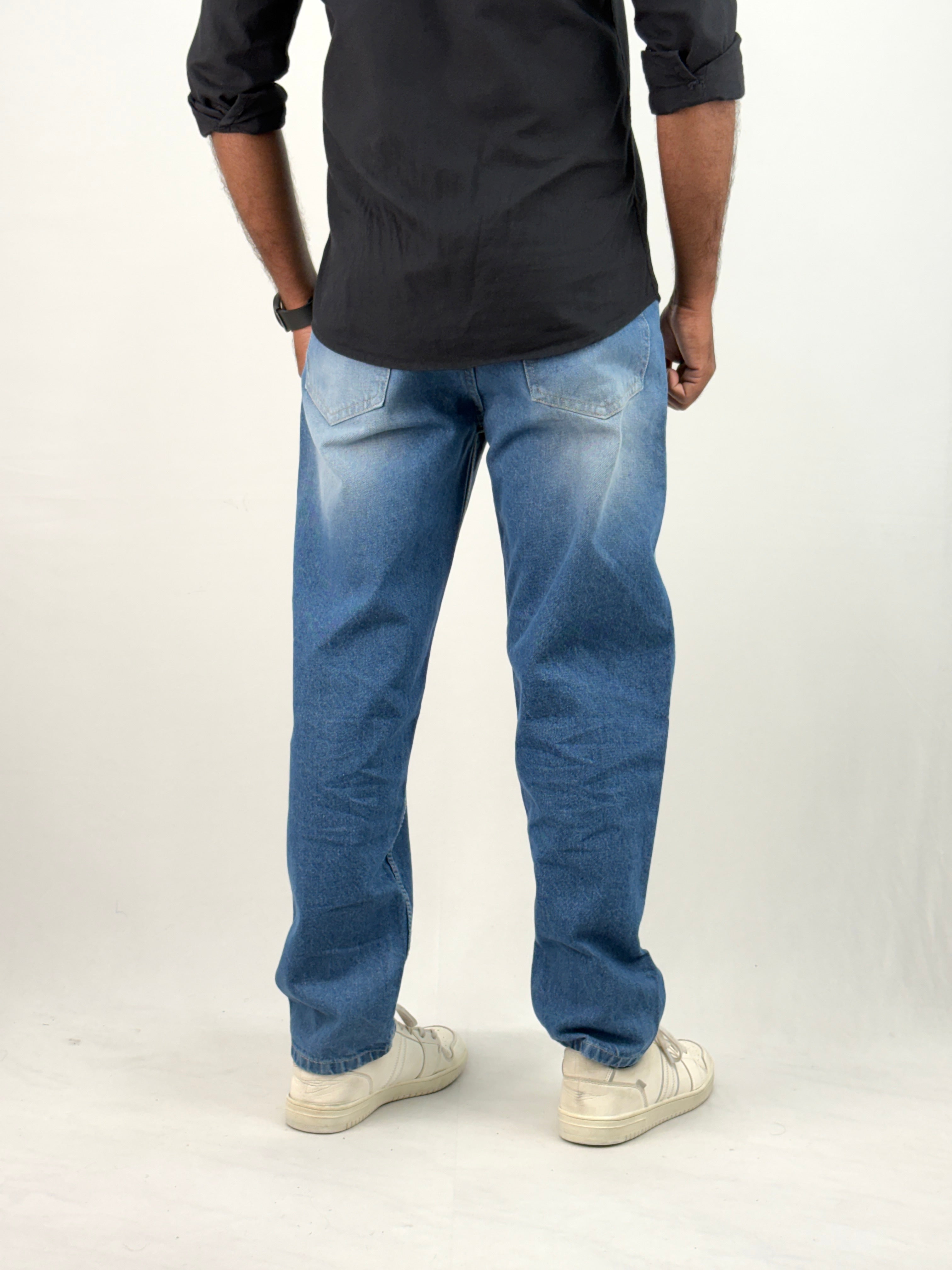Blue Semi Baggy Jean