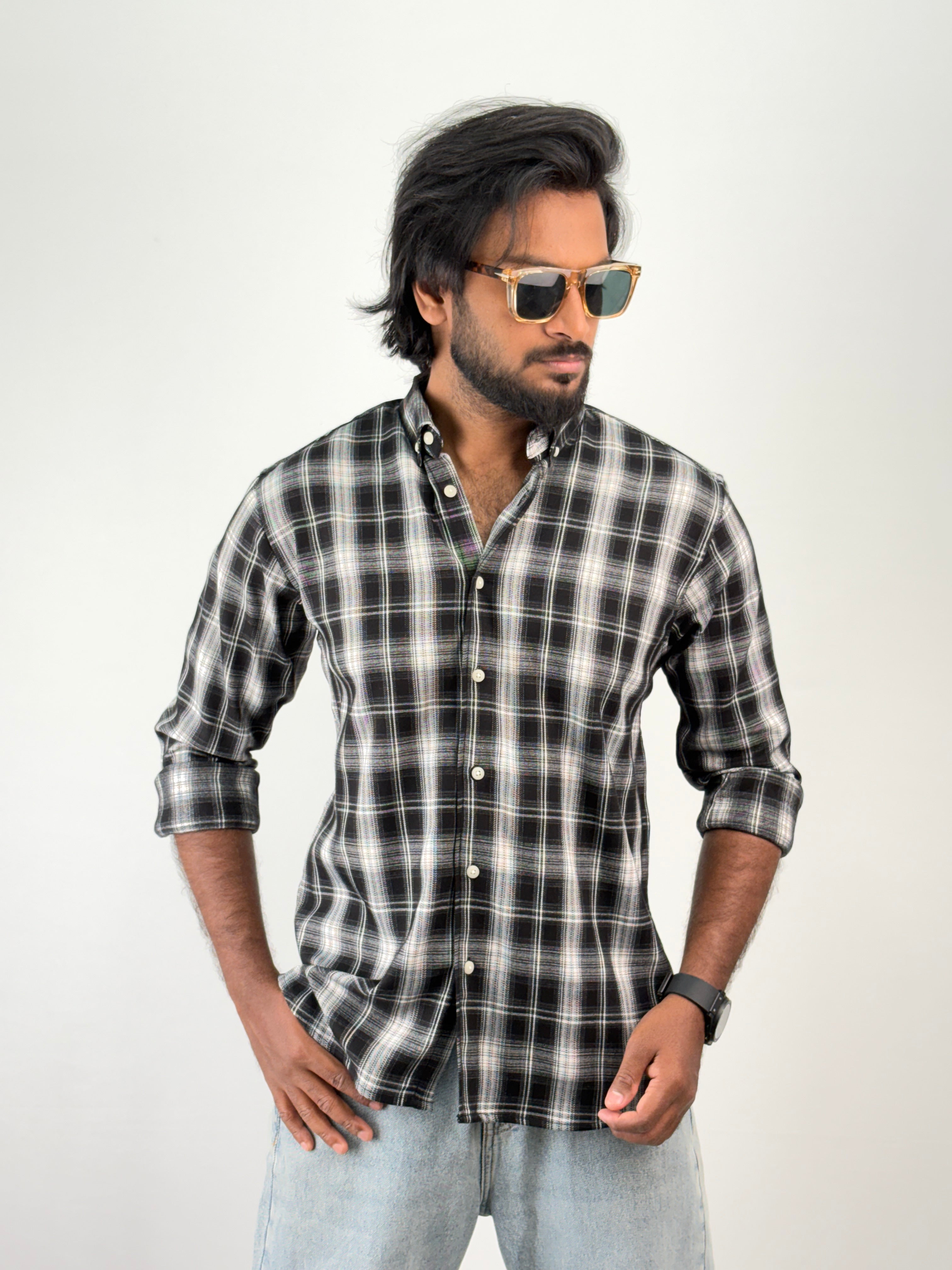 Black Flannel Shirt