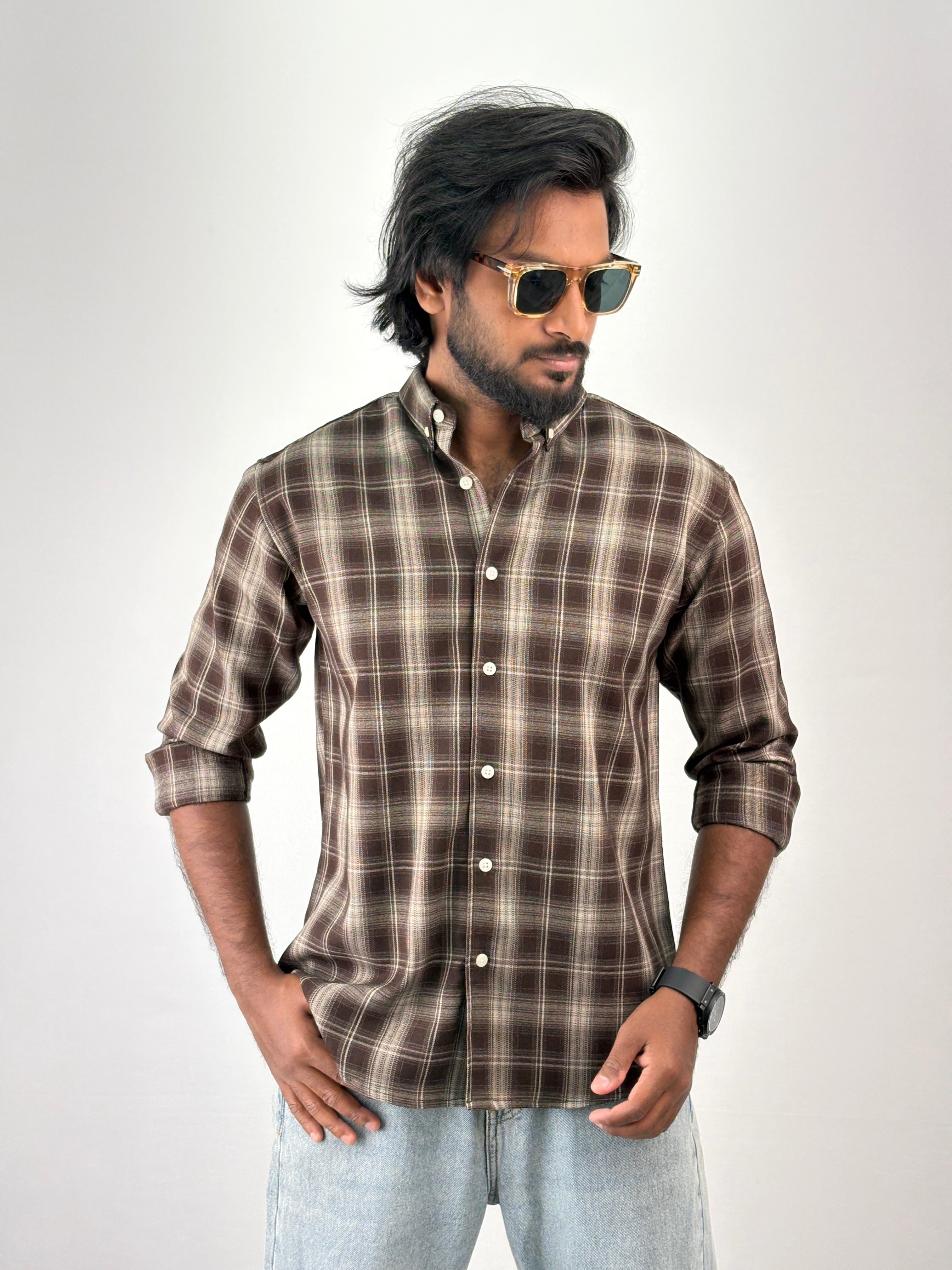 Brown Flannel Shirt