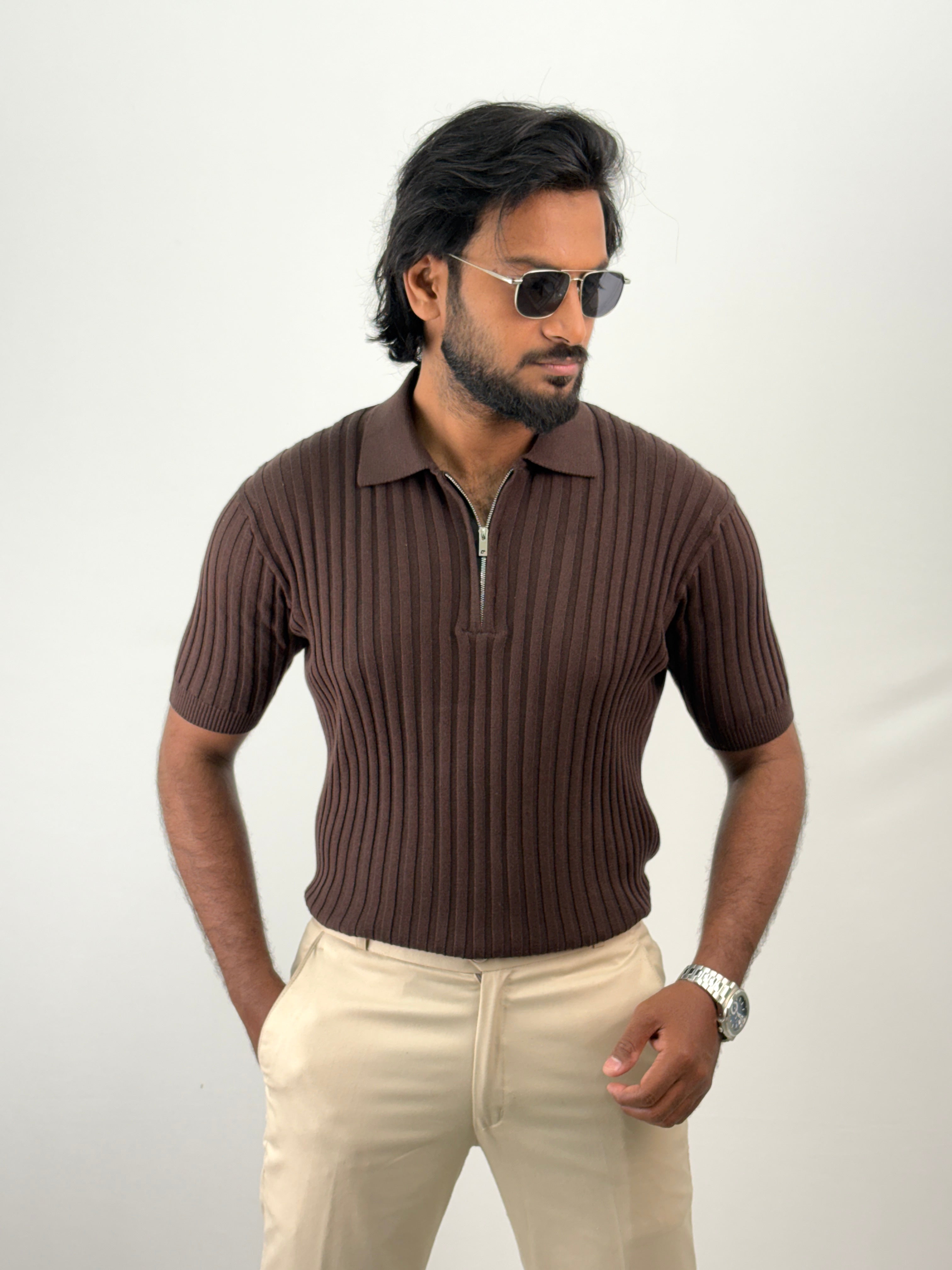 Brown Polo T-Shirt