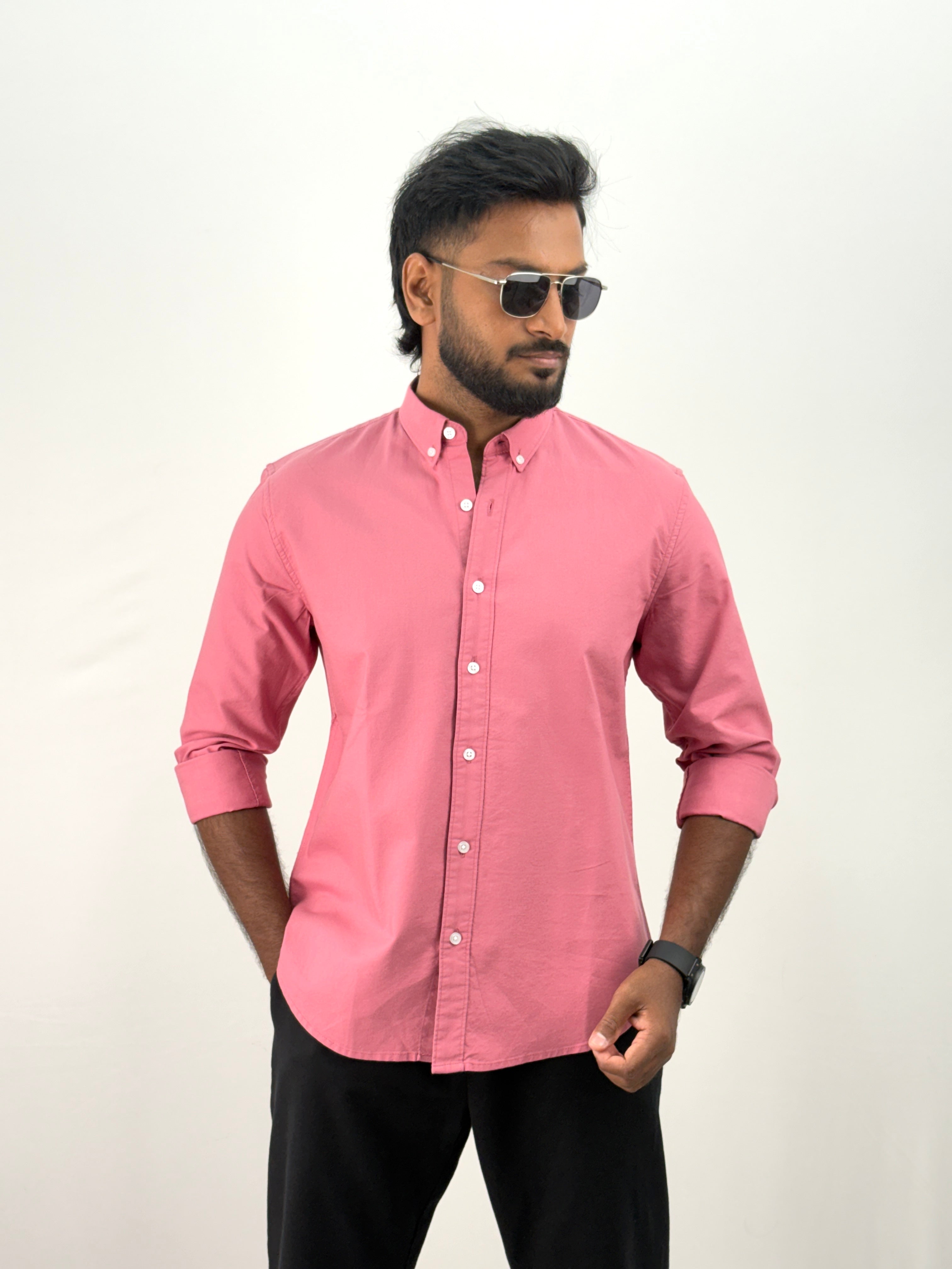 Pink Elbow Patch Shirt