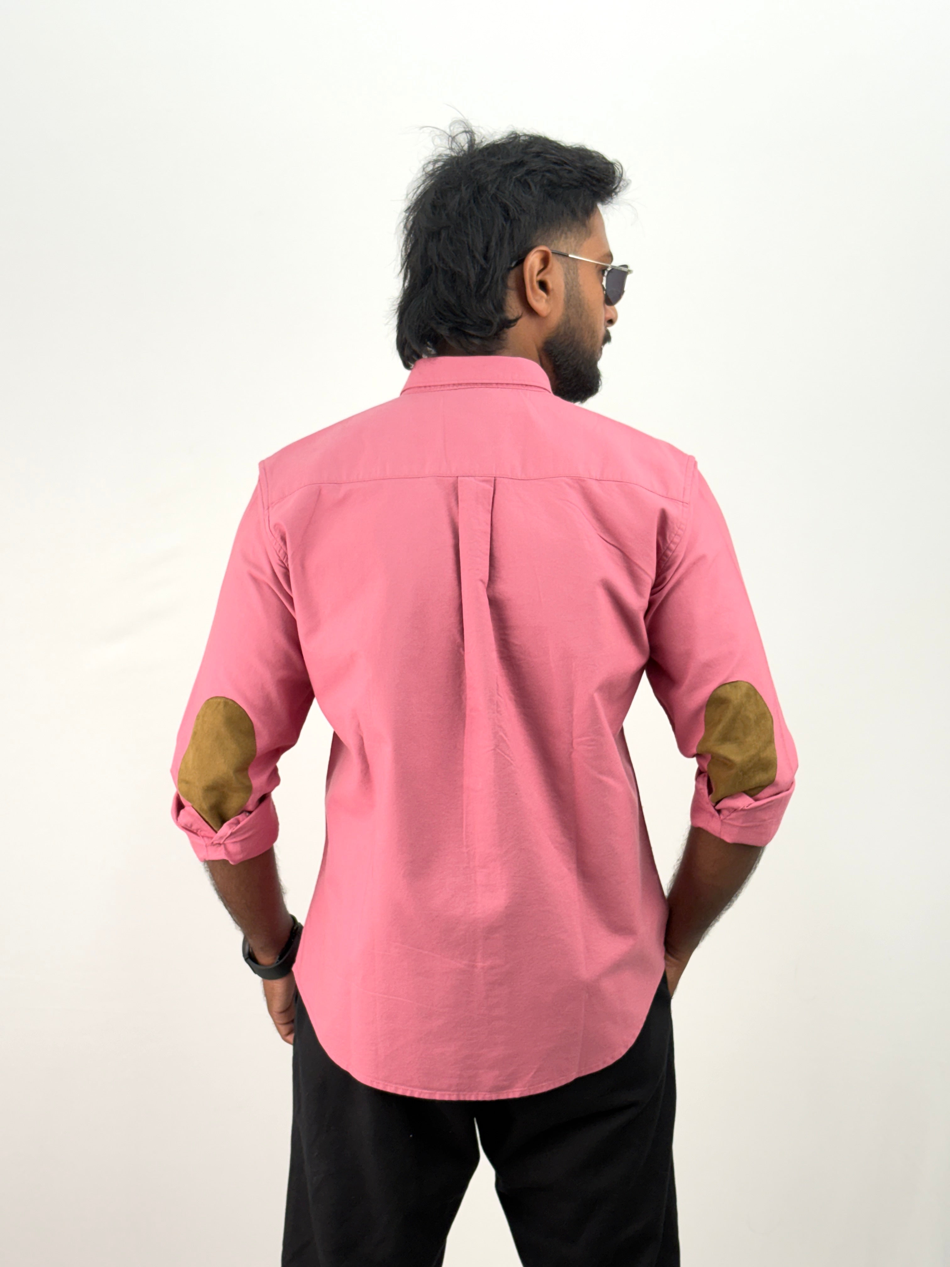 Pink Elbow Patch Shirt