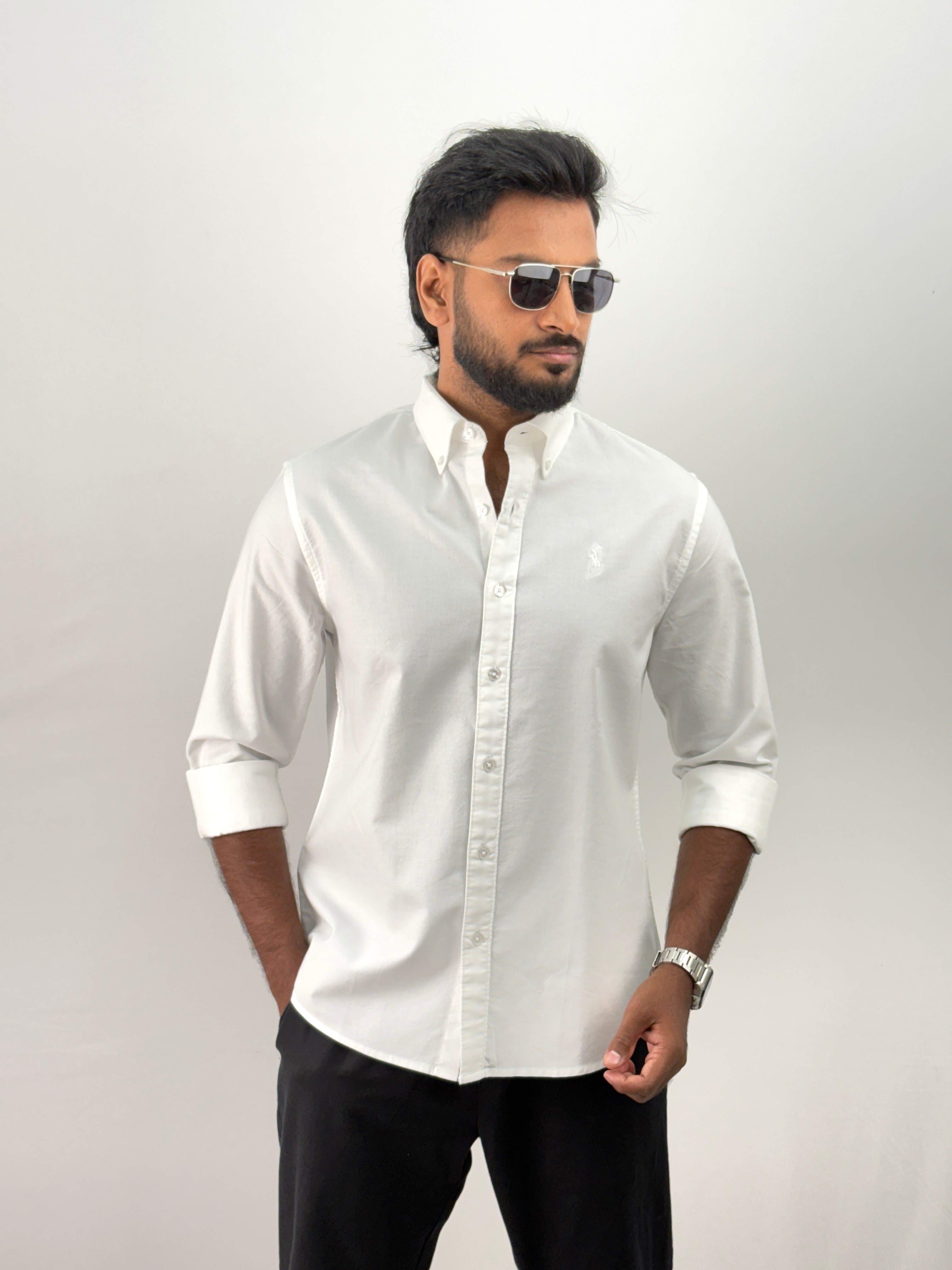 White Plain Oxford Shirt