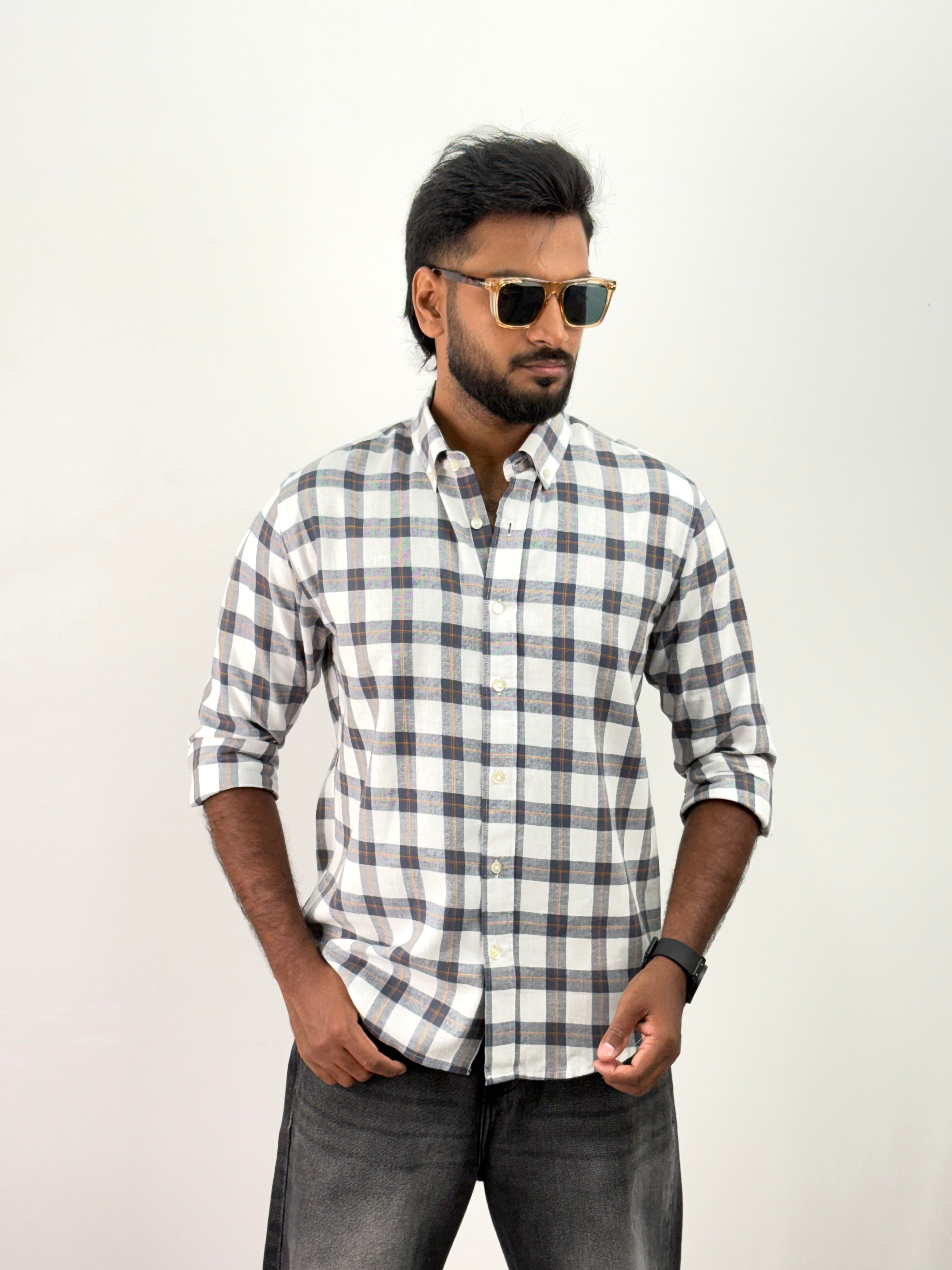 White Flannel Shirt
