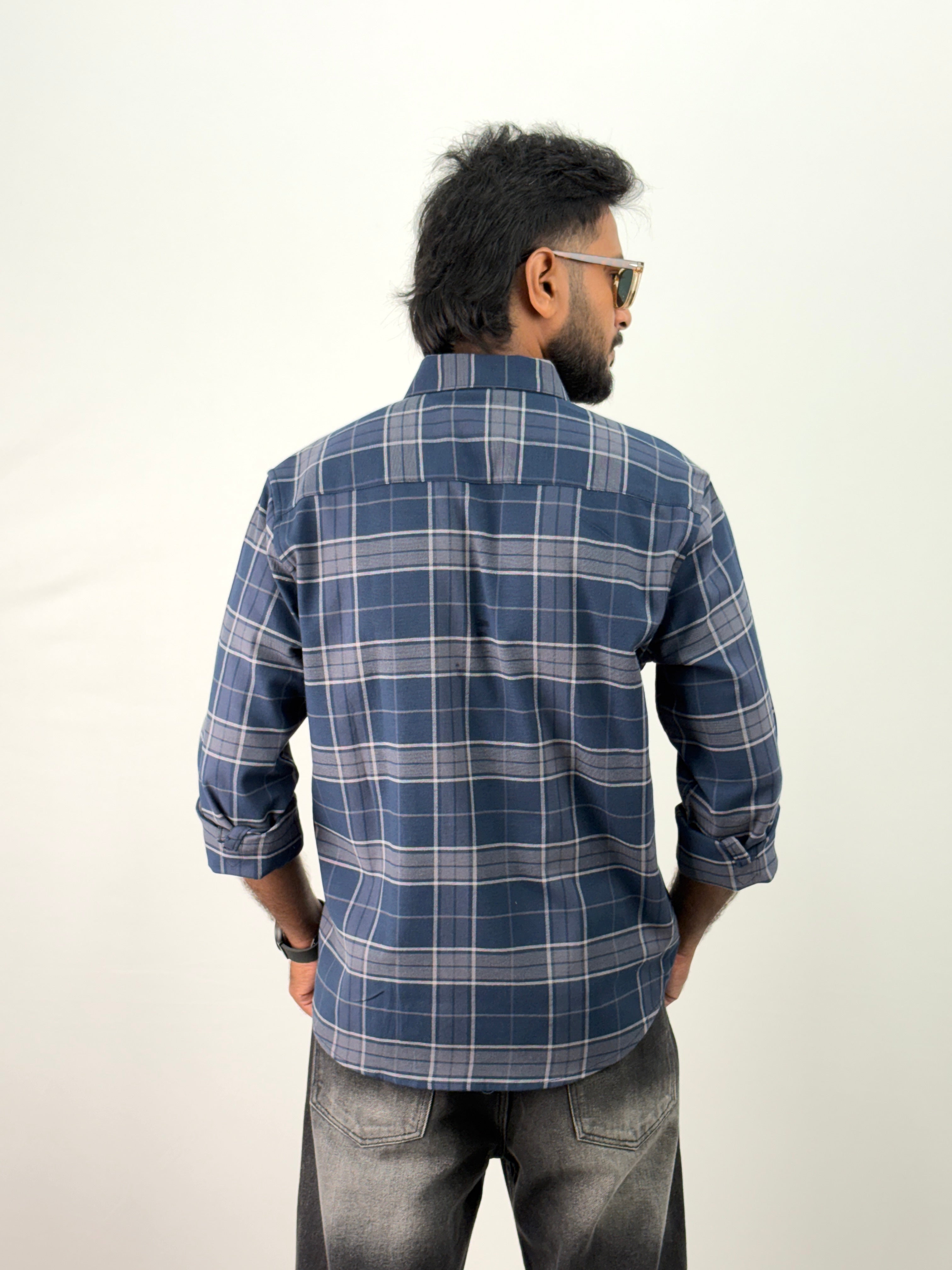 Navy Flannel Shirt