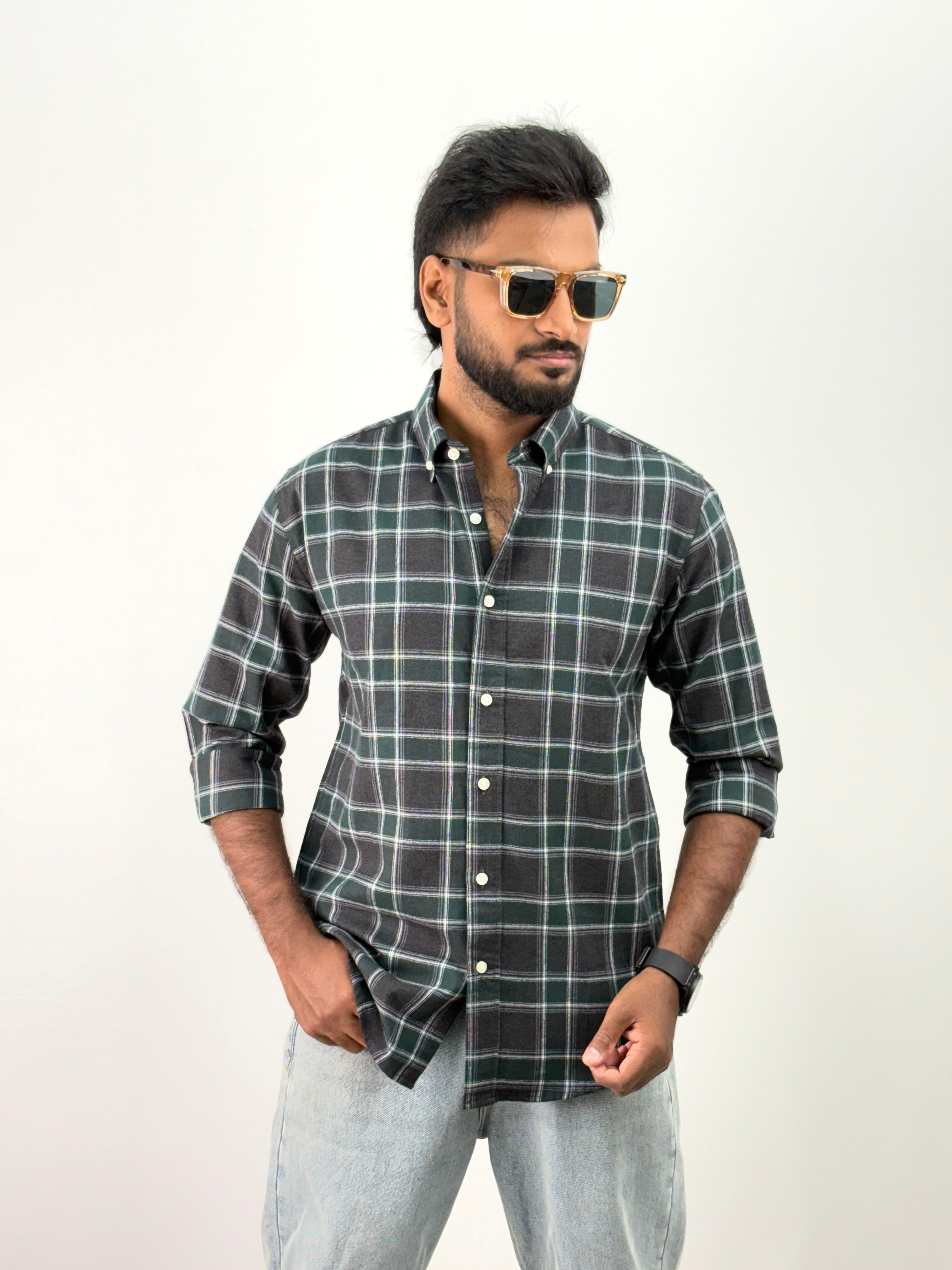 Green Flannel Shirt