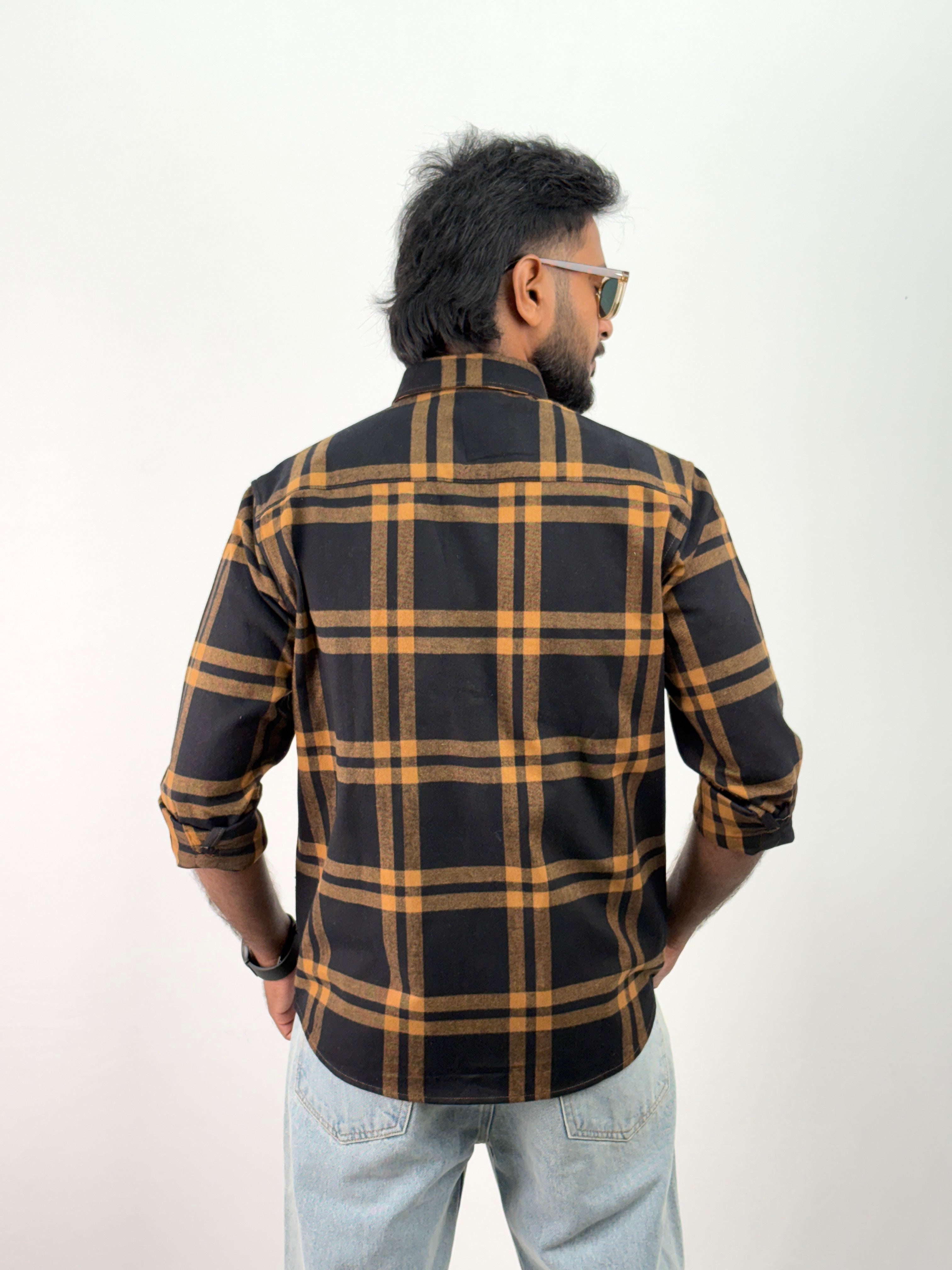 Mustard Flannel Shirt