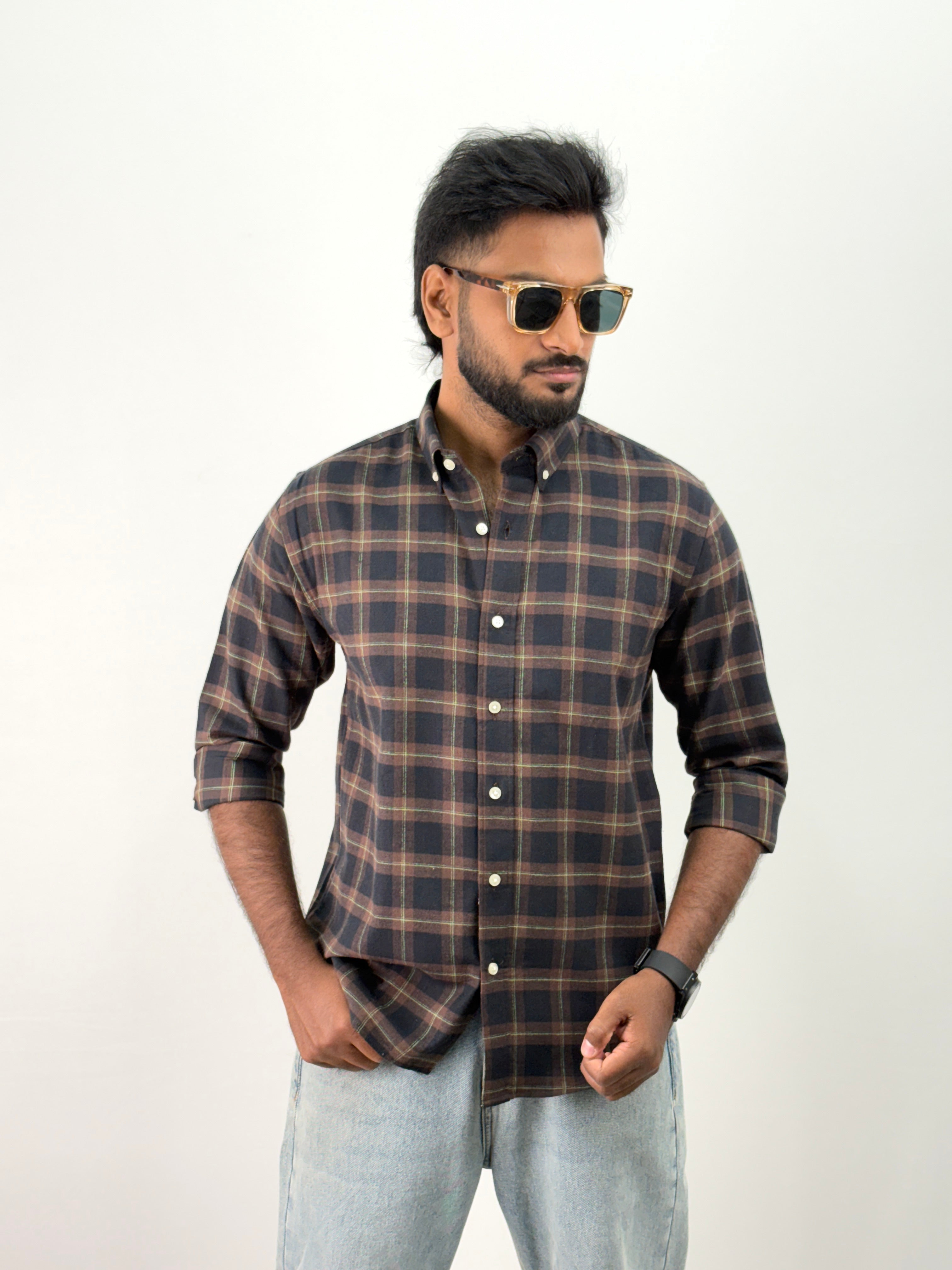 Brown Flannel Shirt