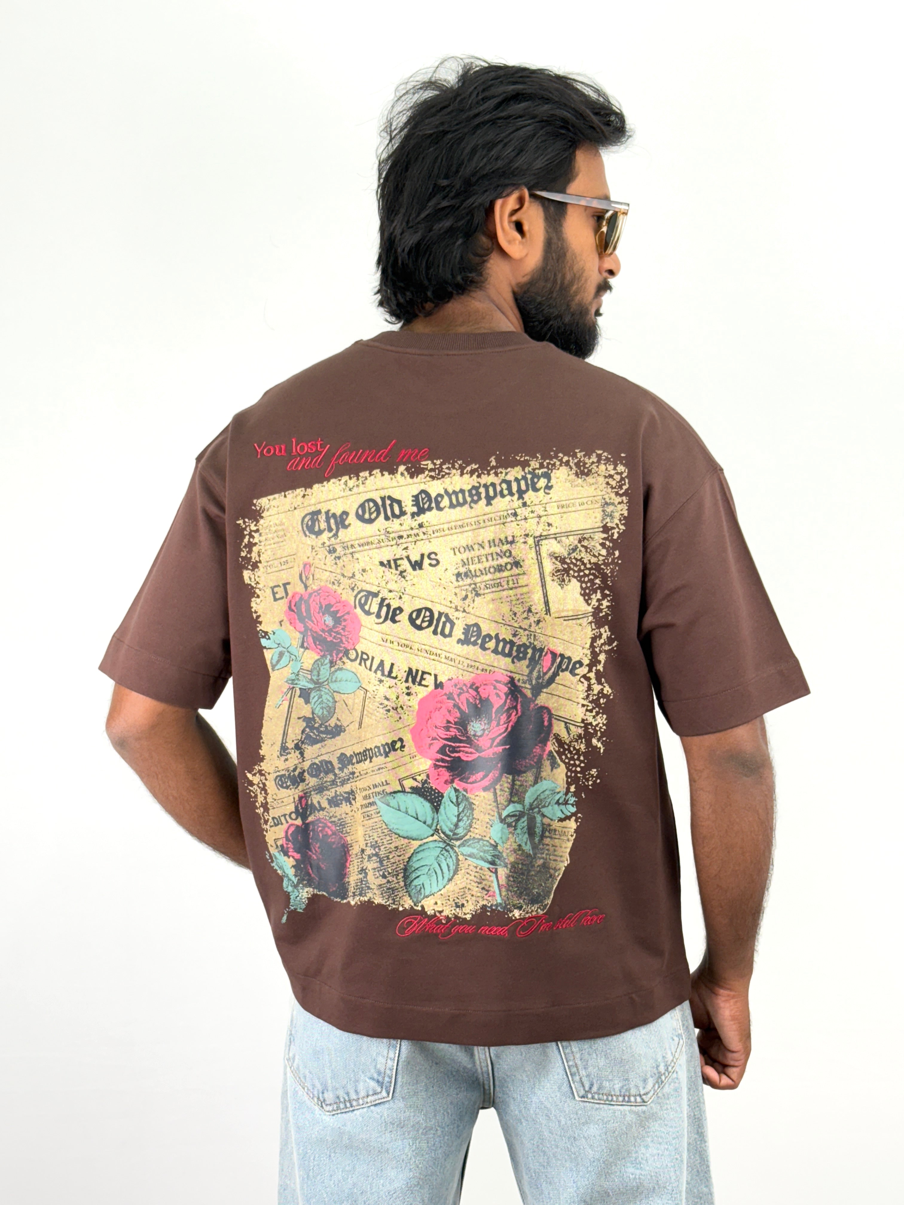 Brown Oversized T-Shirts