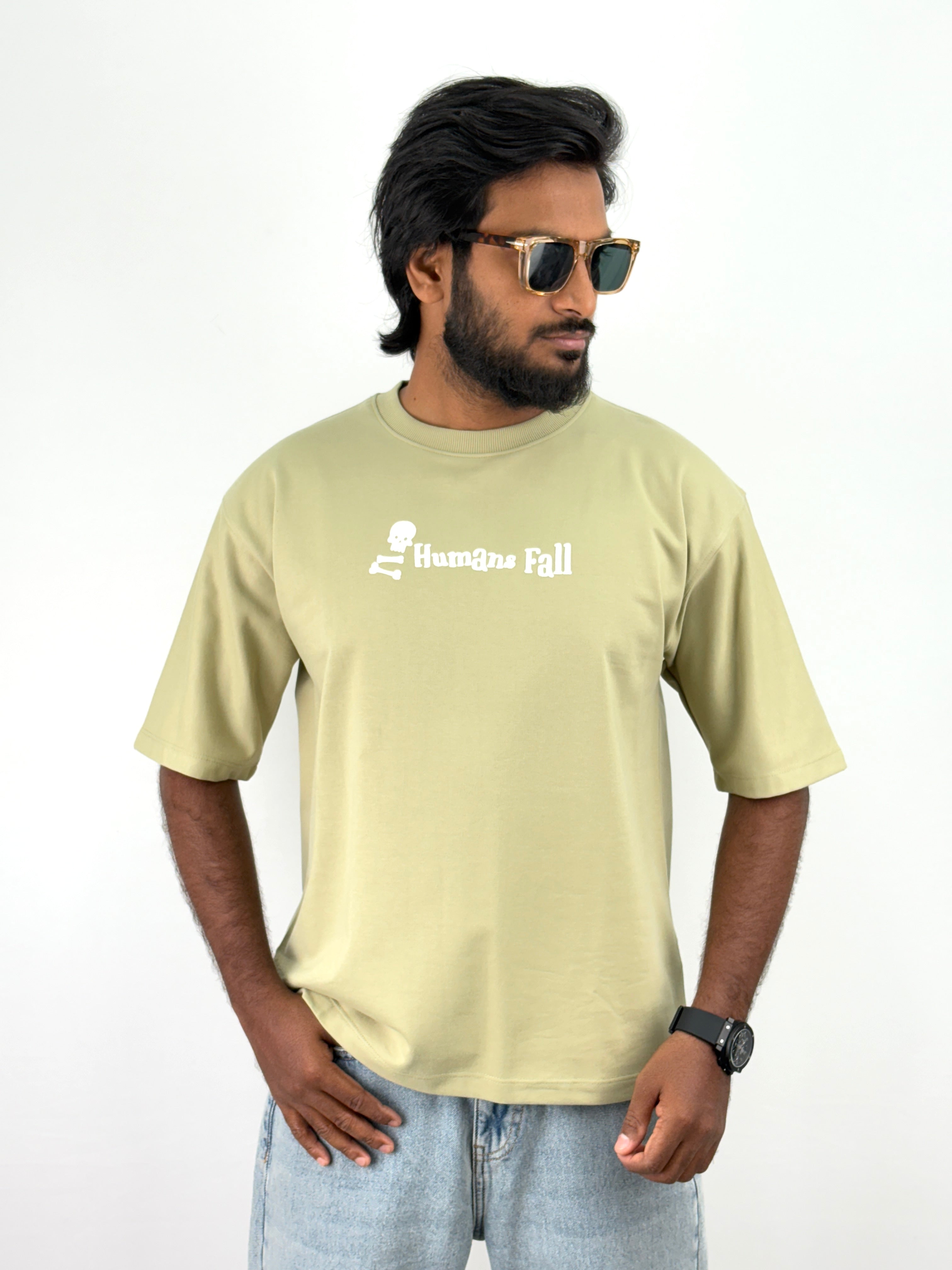 Olive Human Oversized T-Shirt