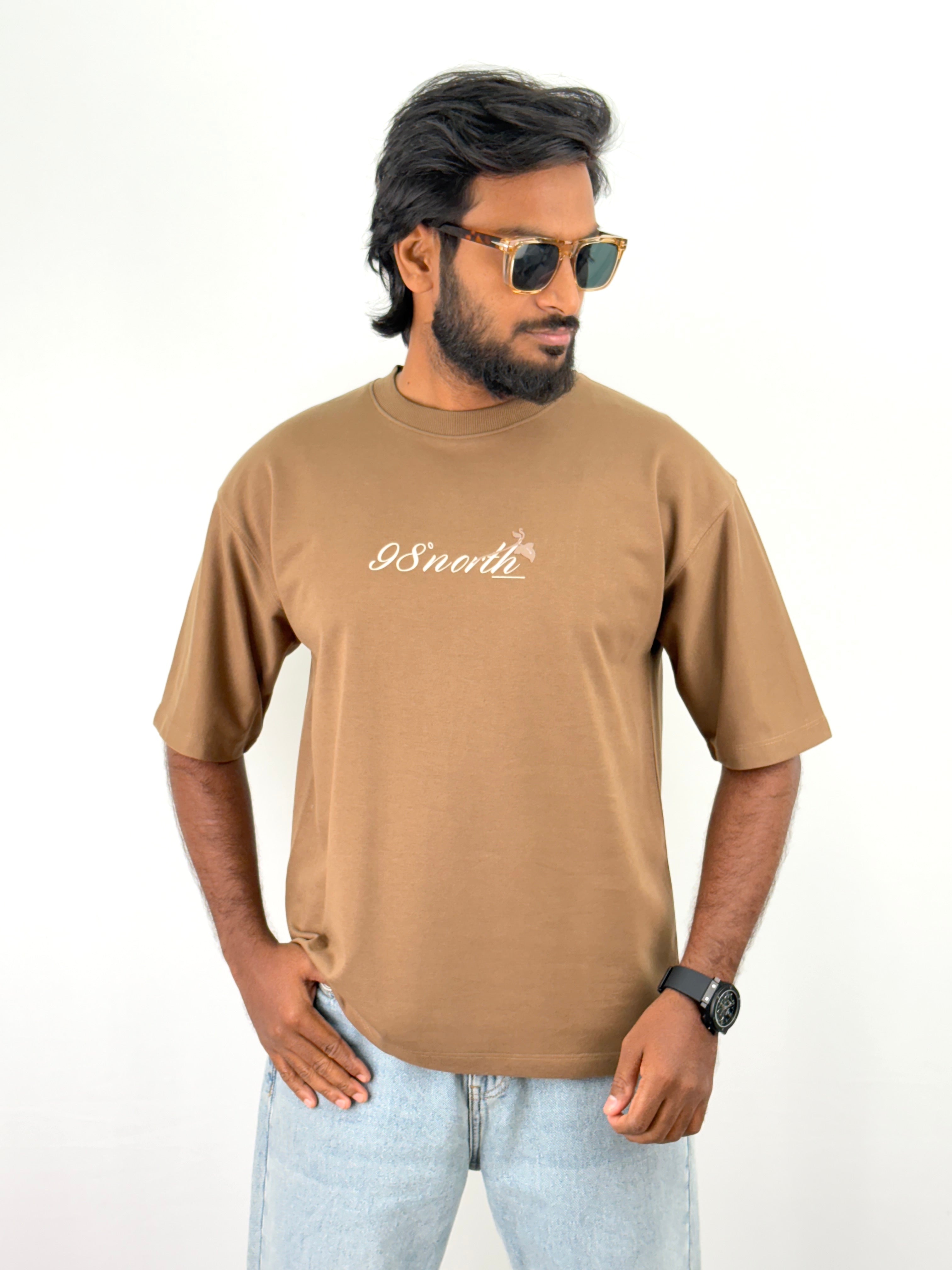 Coffee Brown Oversized T-Shirts