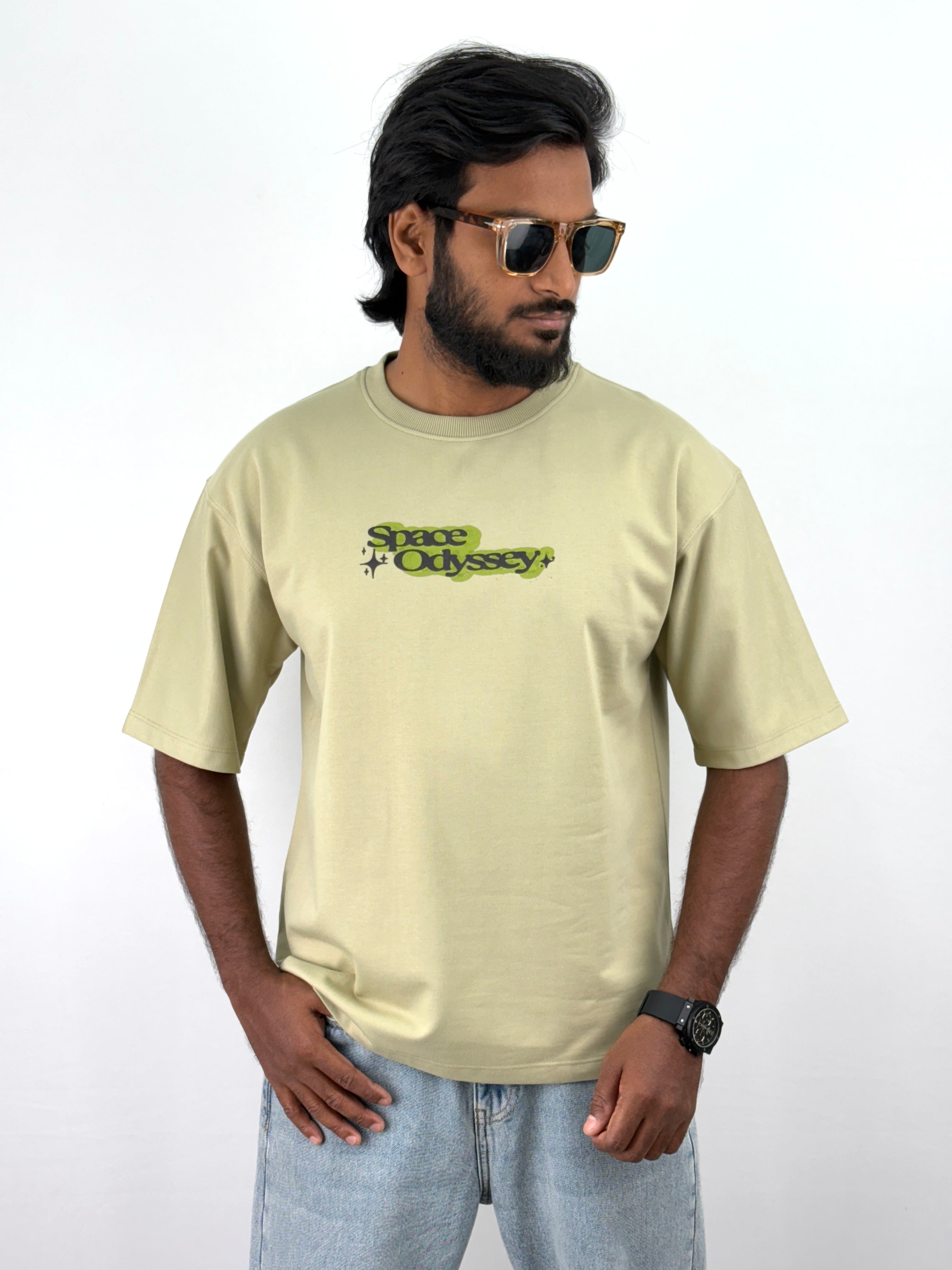 Olive Space Oversized T-Shirt