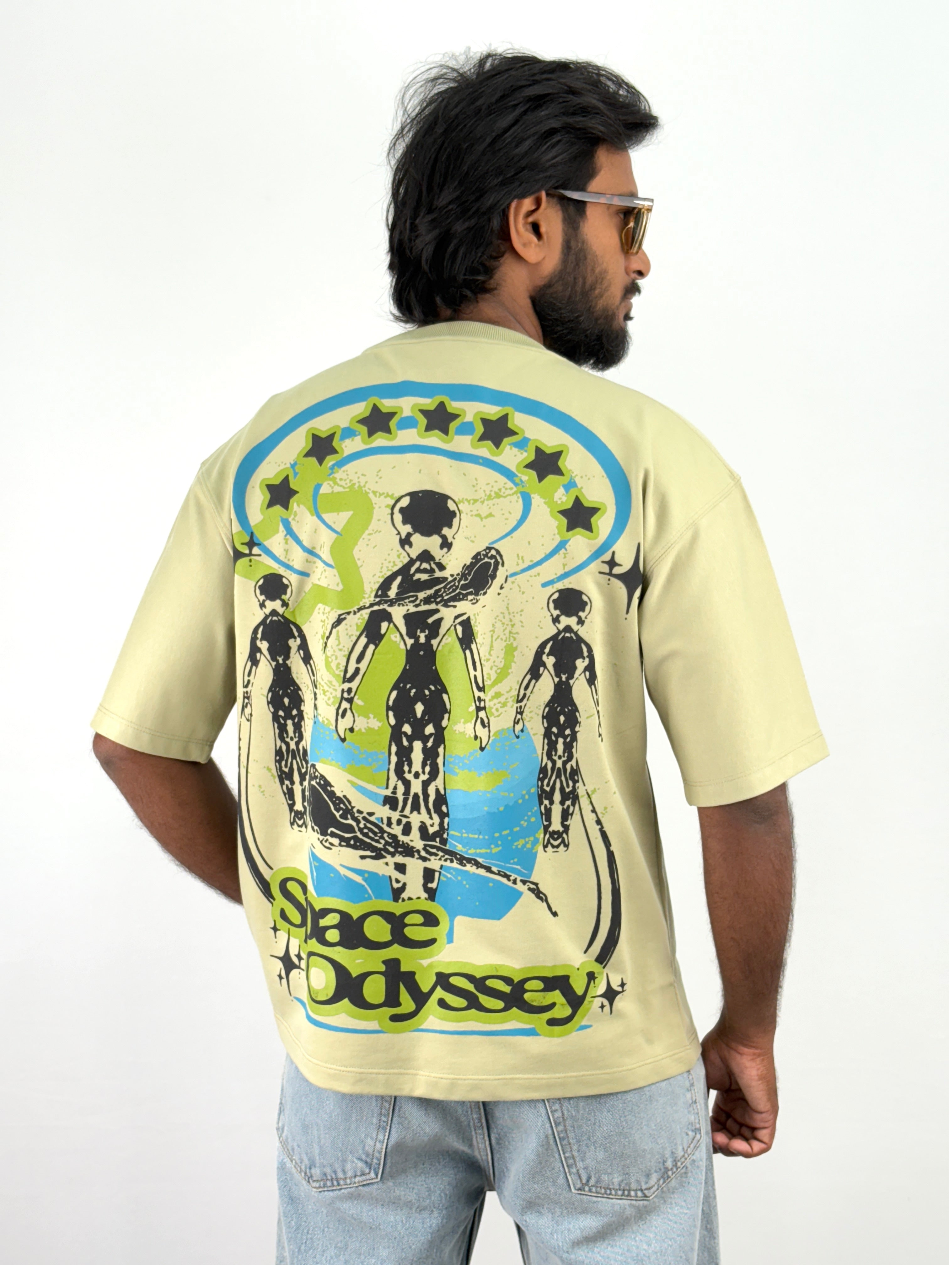 Olive Space Oversized T-Shirt