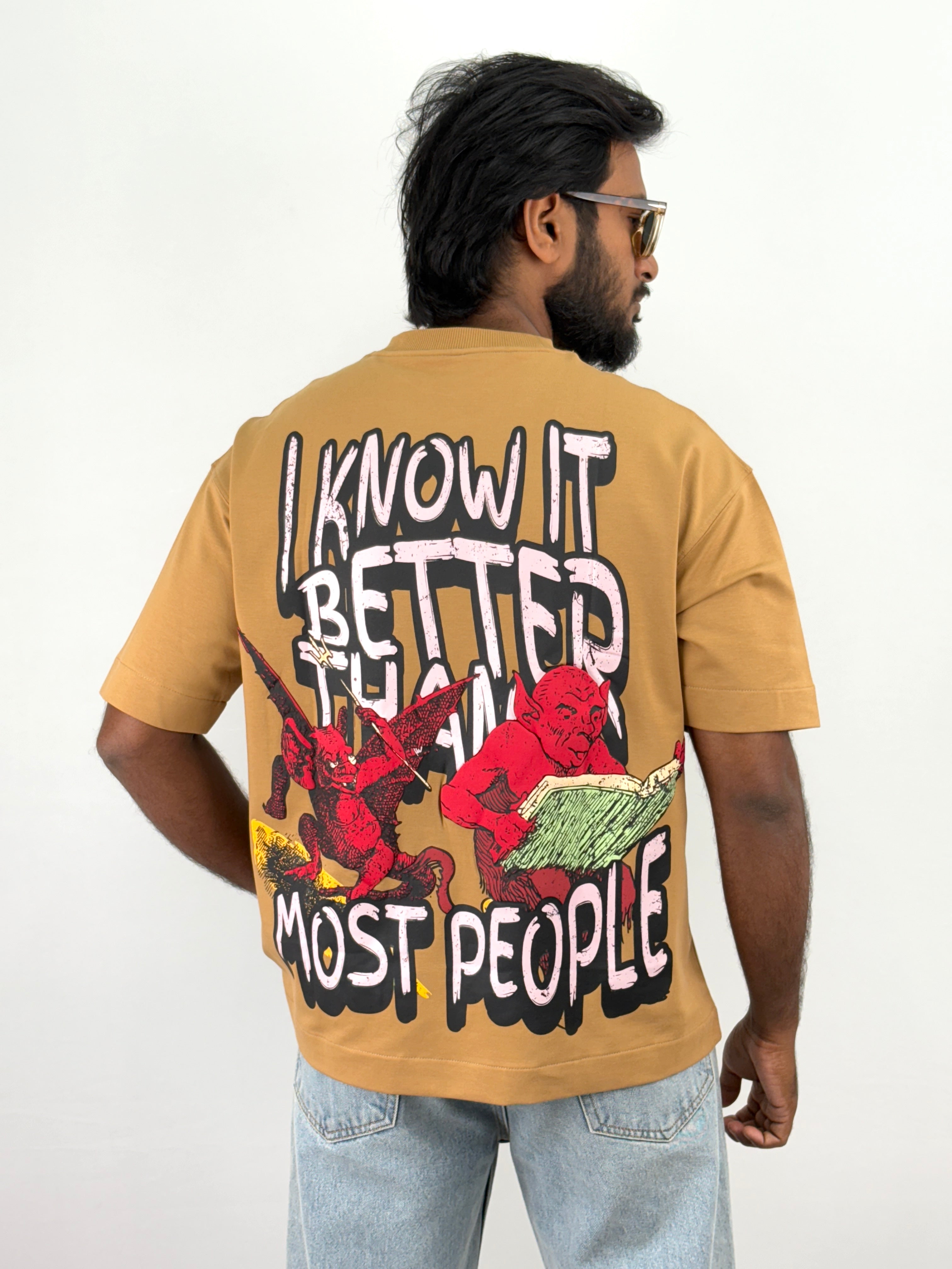 Dark Beige Oversized T-Shirt