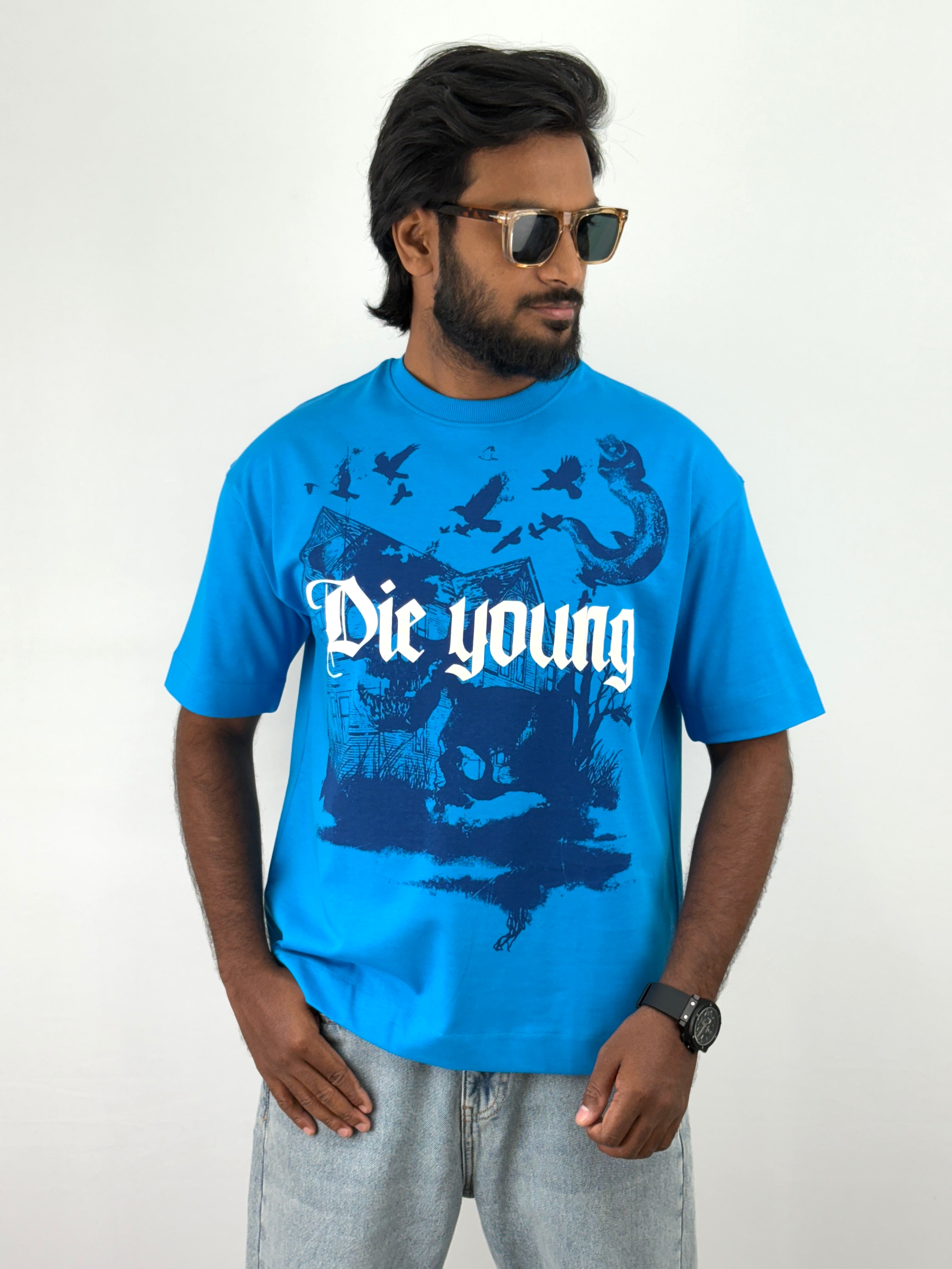 Blue Oversized T-Shirts