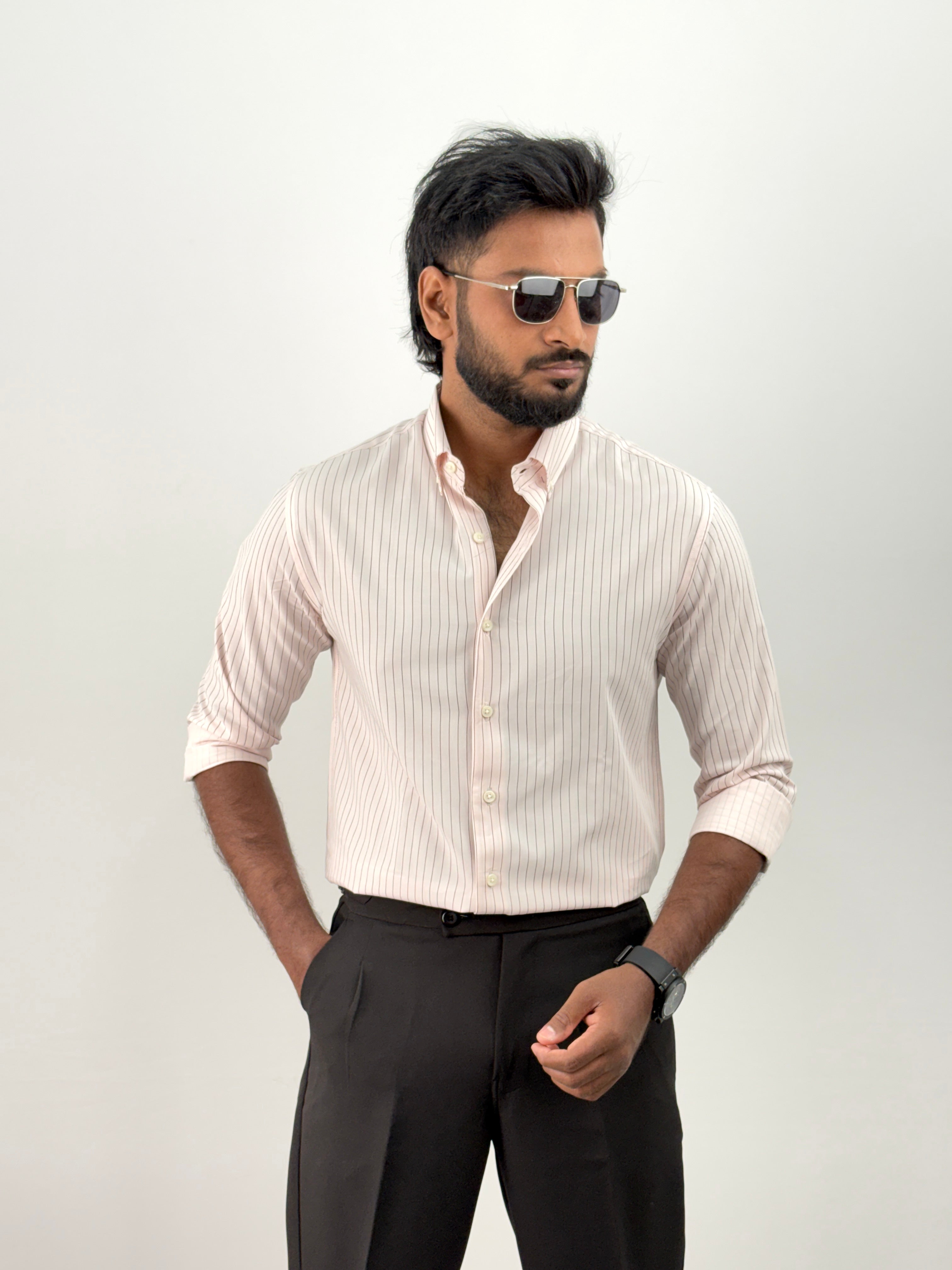 Peach 1 IMP Stripe Shirt