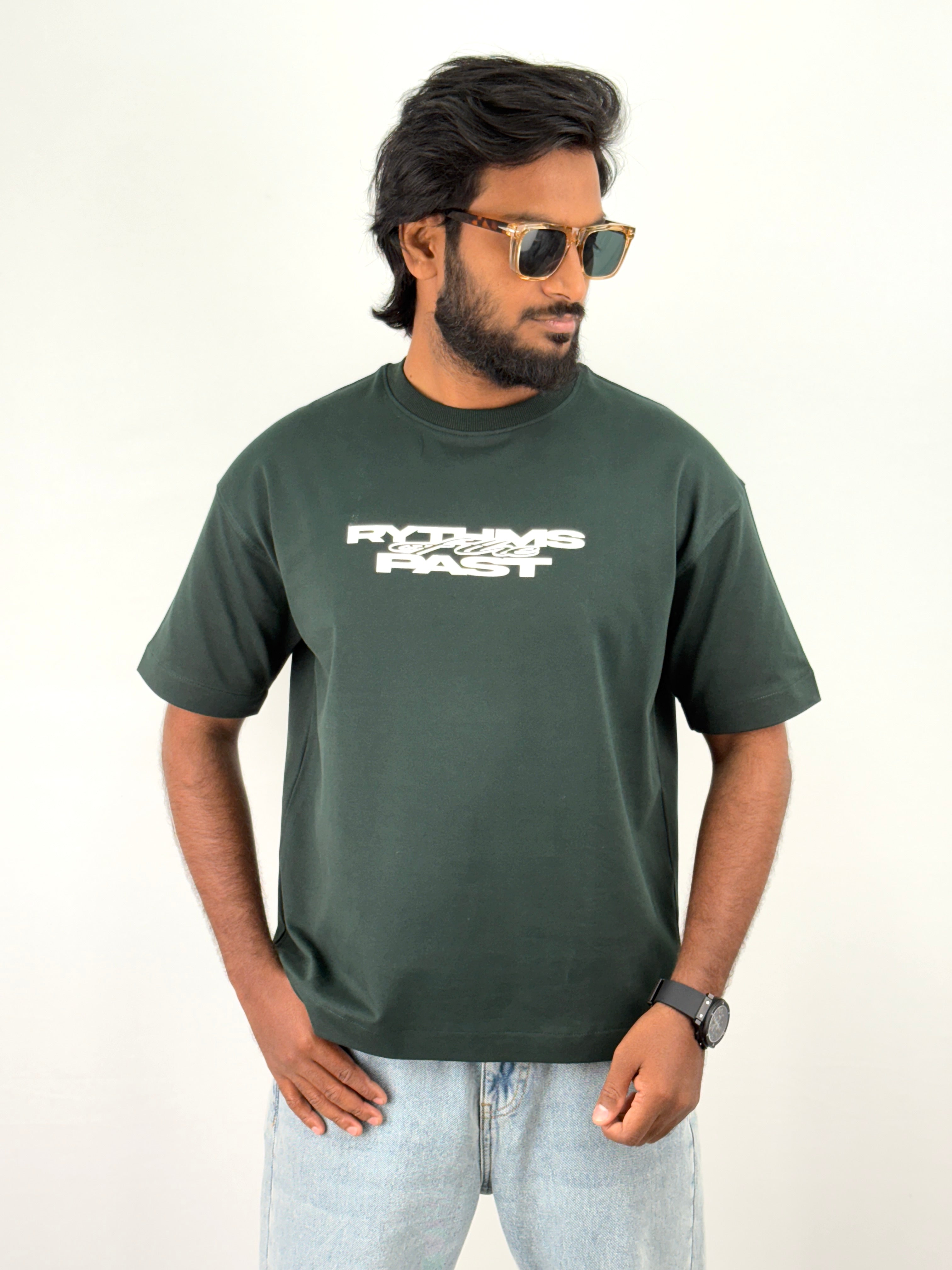 Dark Green Oversized T-Shirts