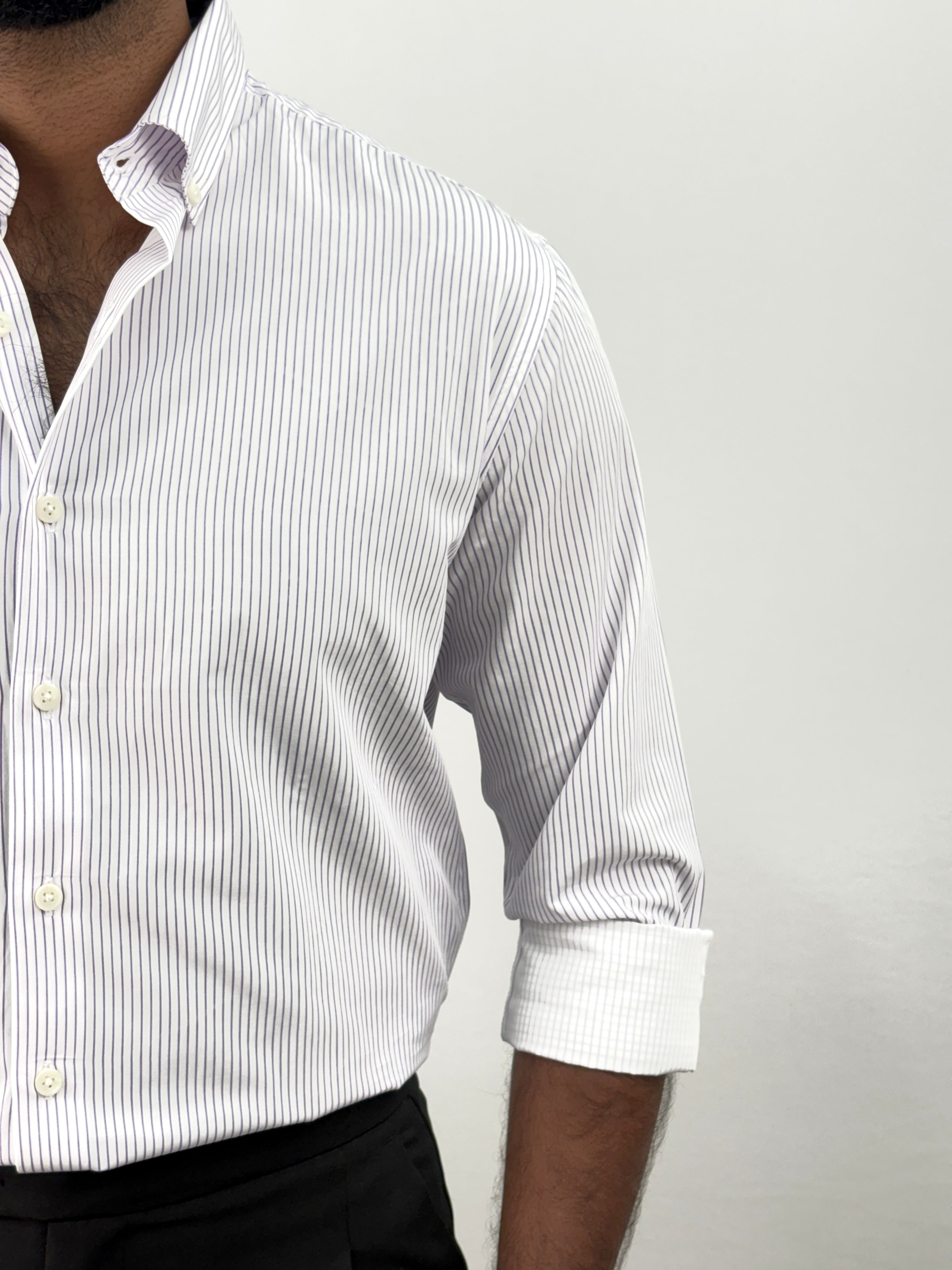 Lavender IMP Stripe Shirt