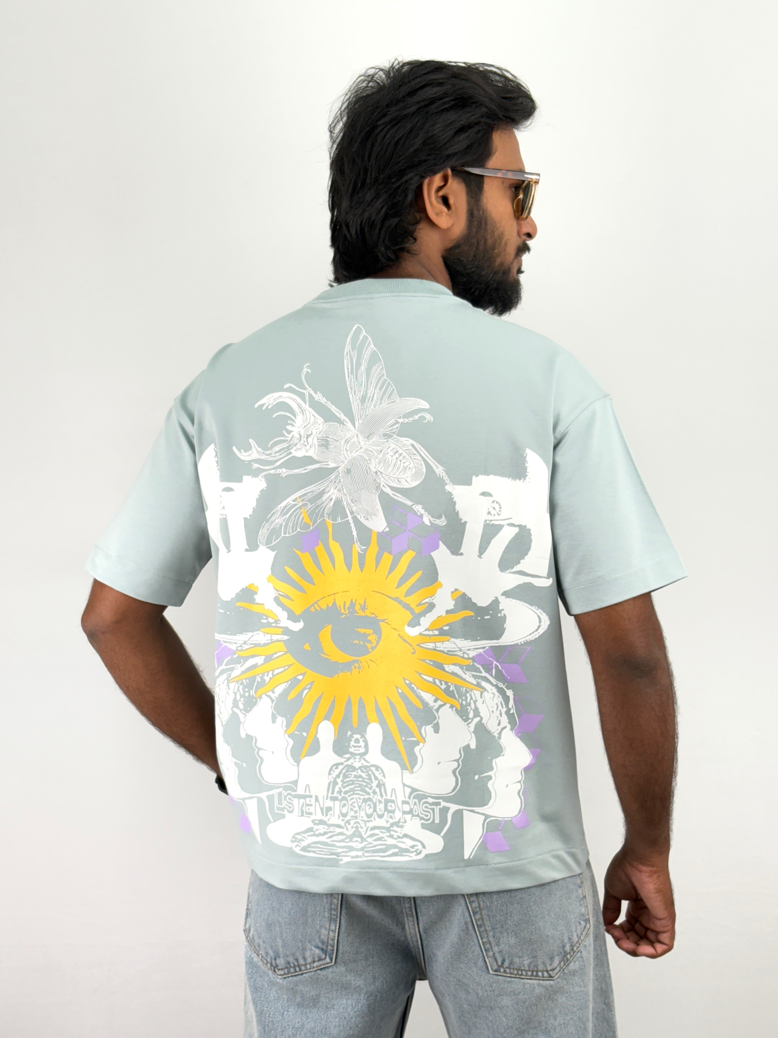 Sky Blue Oversized T-Shirts