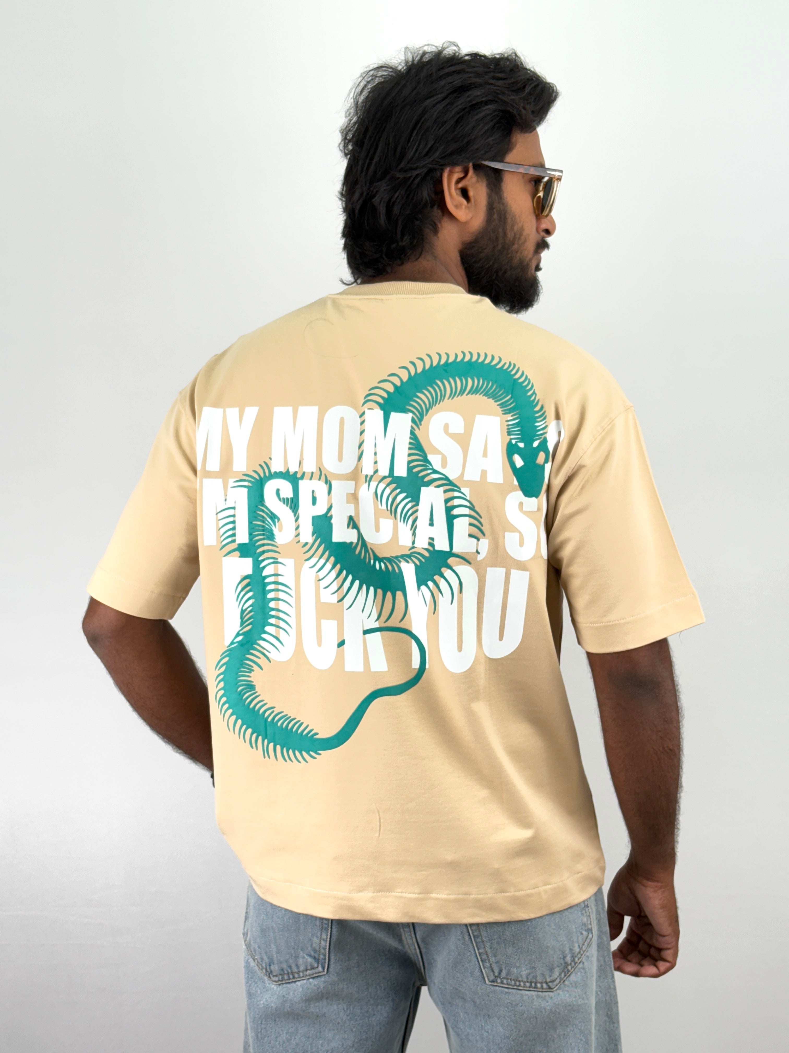 Beige Oversized T-Shirts