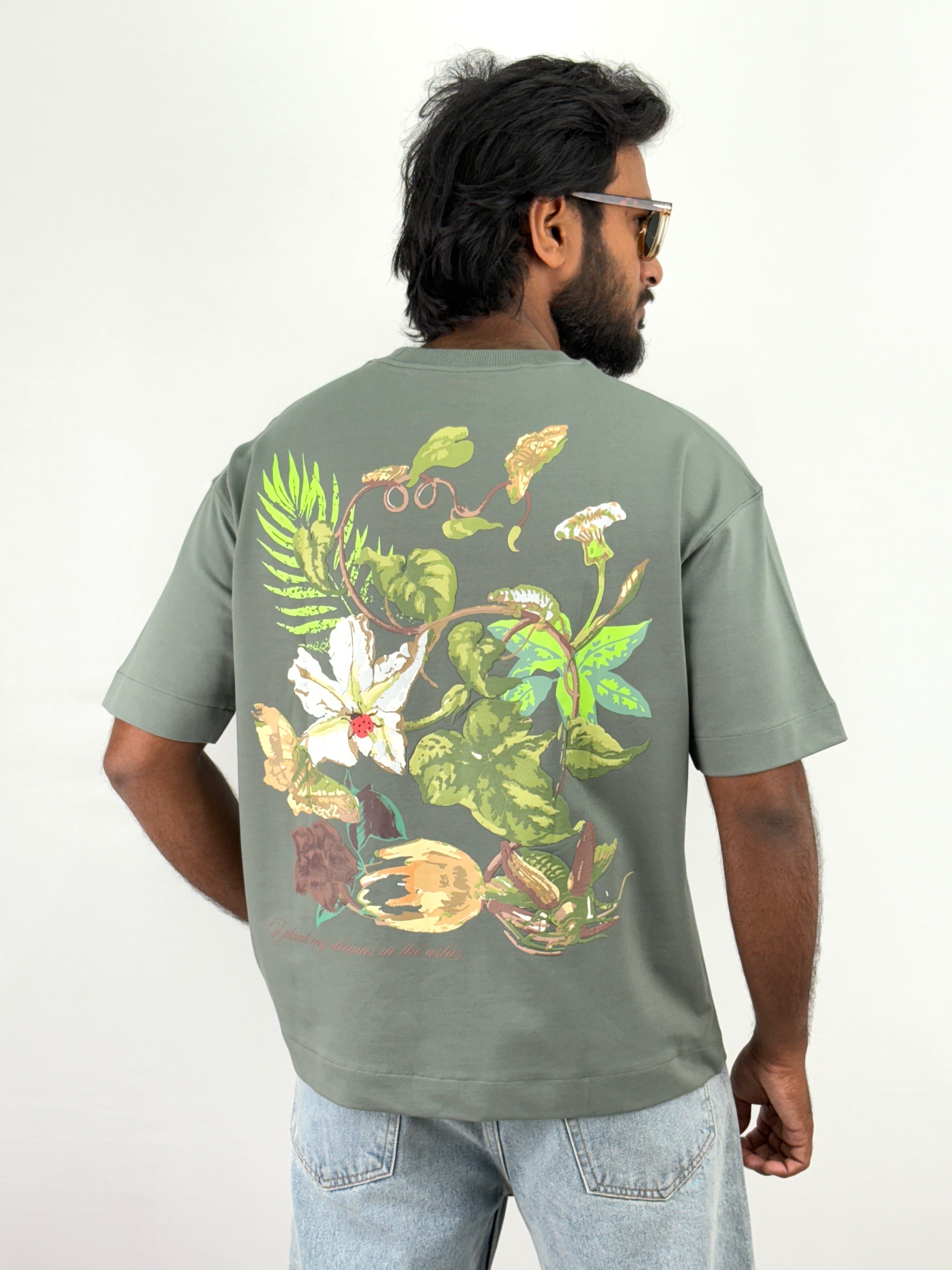 Deep Green Oversized T-Shirts