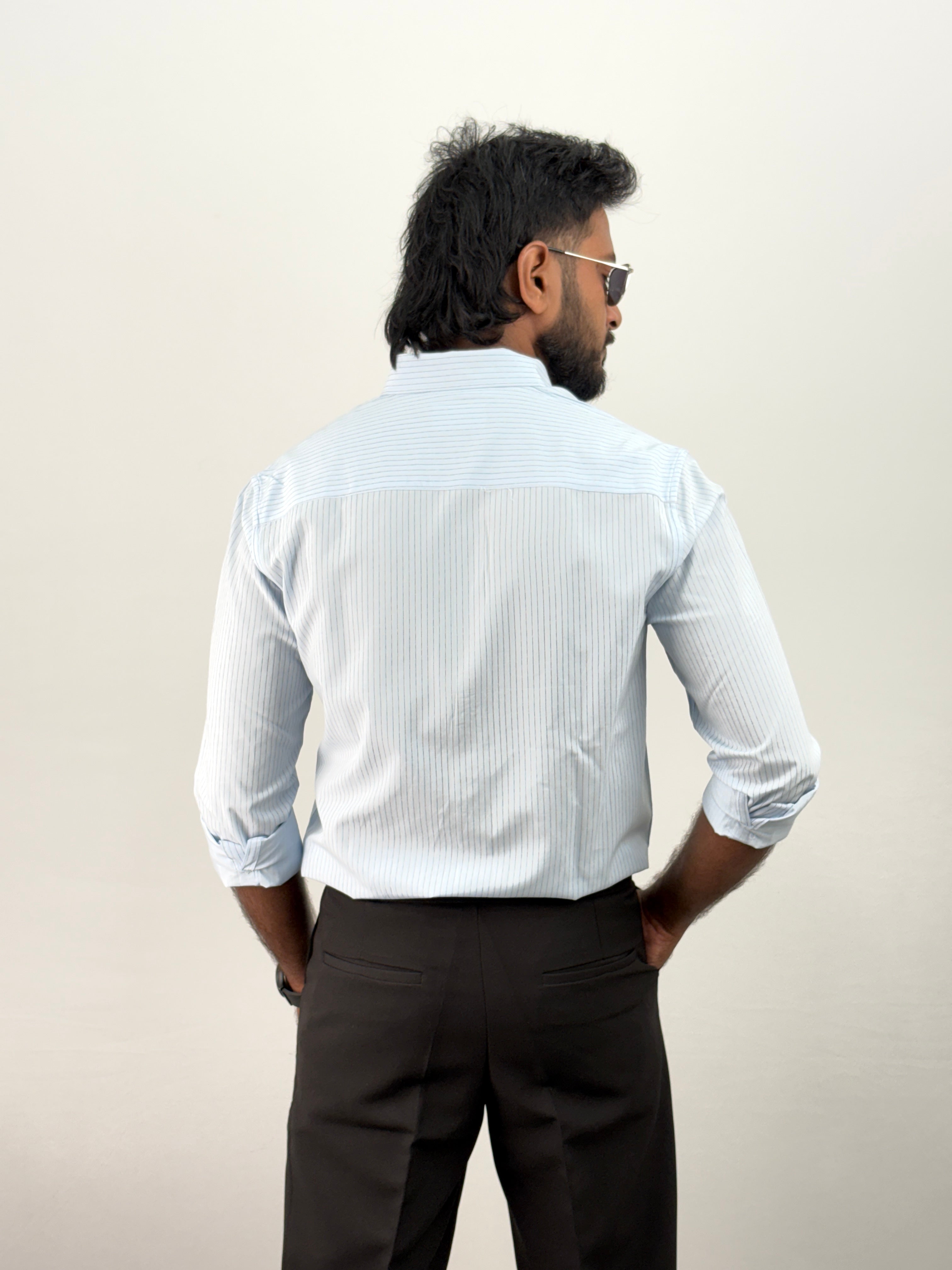 Ice Blue 1 IMP Stripe Shirt